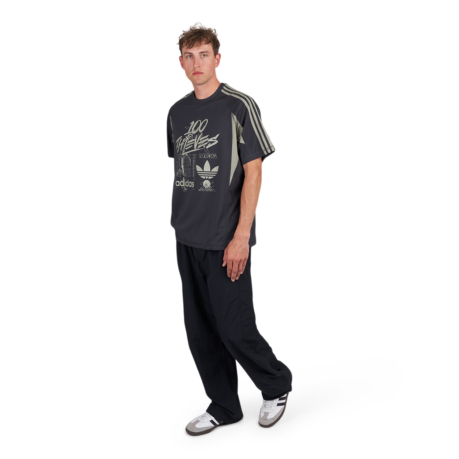 adidas x 100 Thieves T-Shirt (Grau) - Allike Store