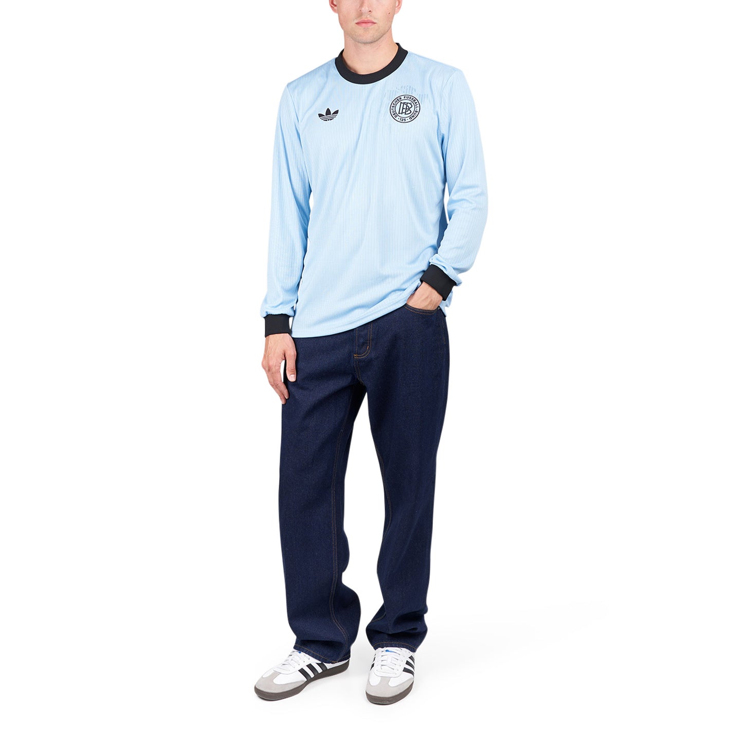 adidas DFB 125 Jahre Jersey Longsleeve (Blau / Schwarz) - Allike Store