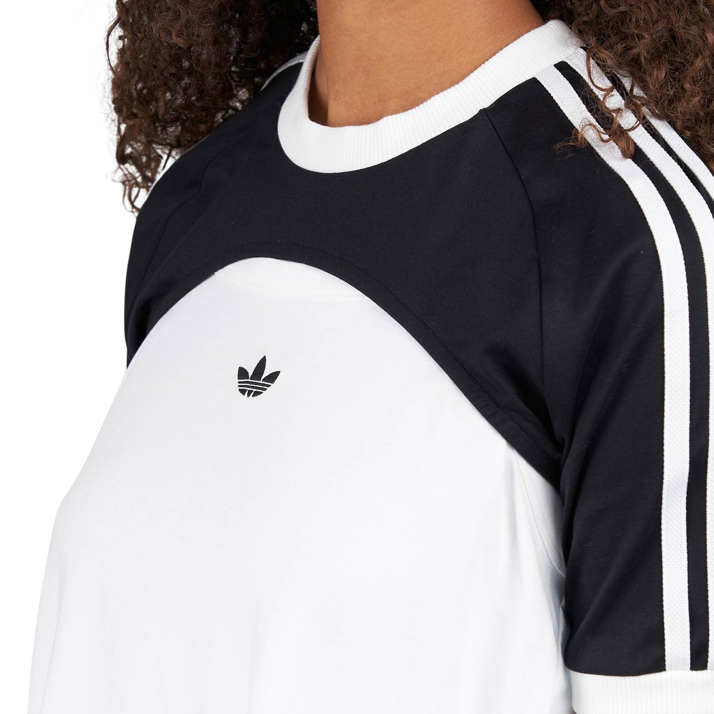 adidas WMNS Cali Tee (Schwarz / Weiss) - Allike Store