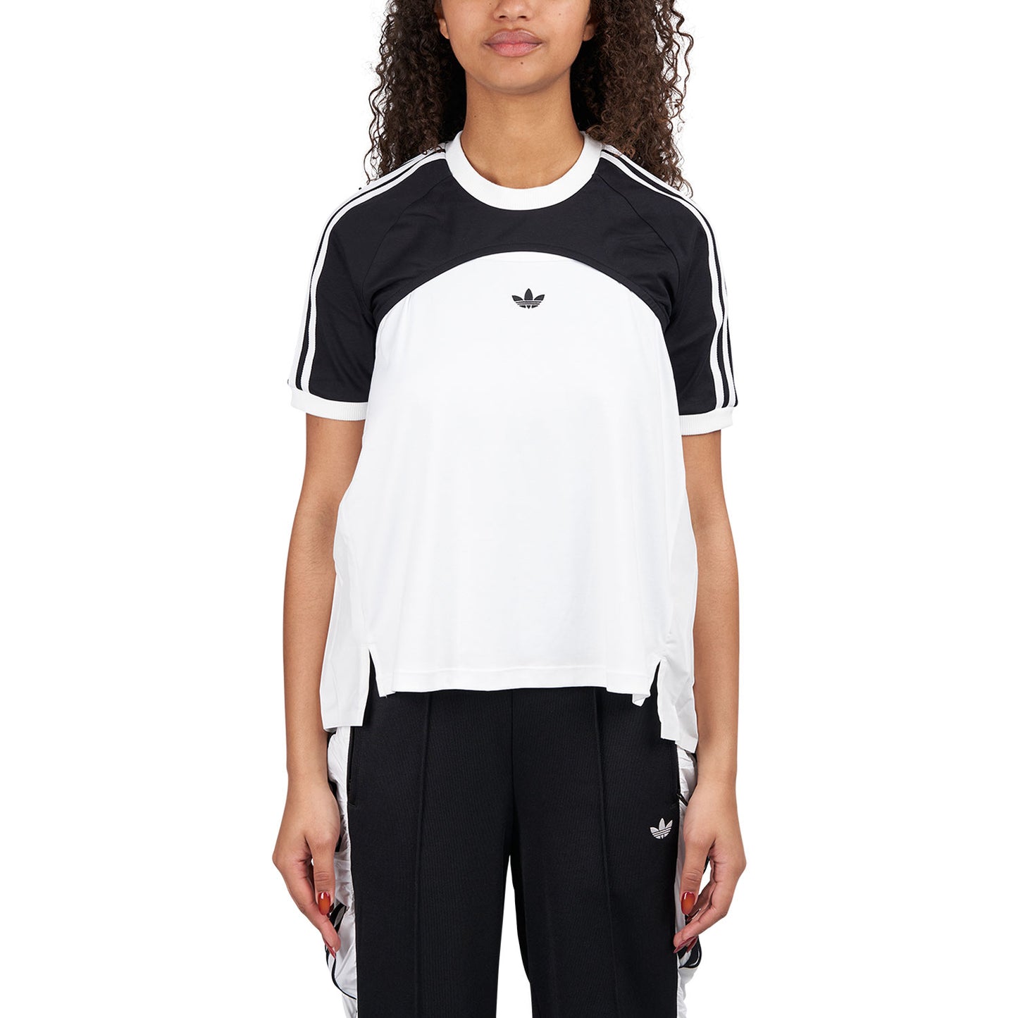 adidas WMNS Cali Tee (Schwarz / Weiss) - Allike Store