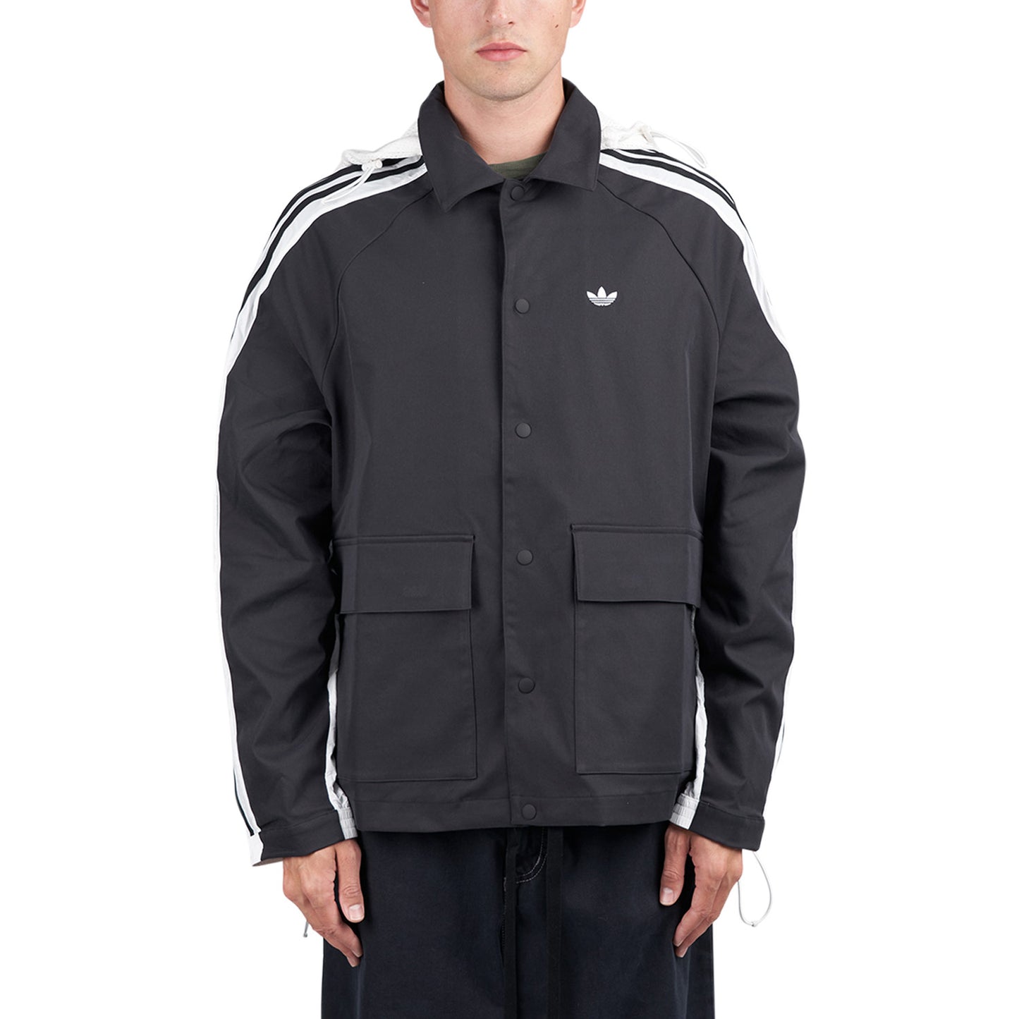 adidas Windbreaker (Schwarz / Weiss) - Allike Store