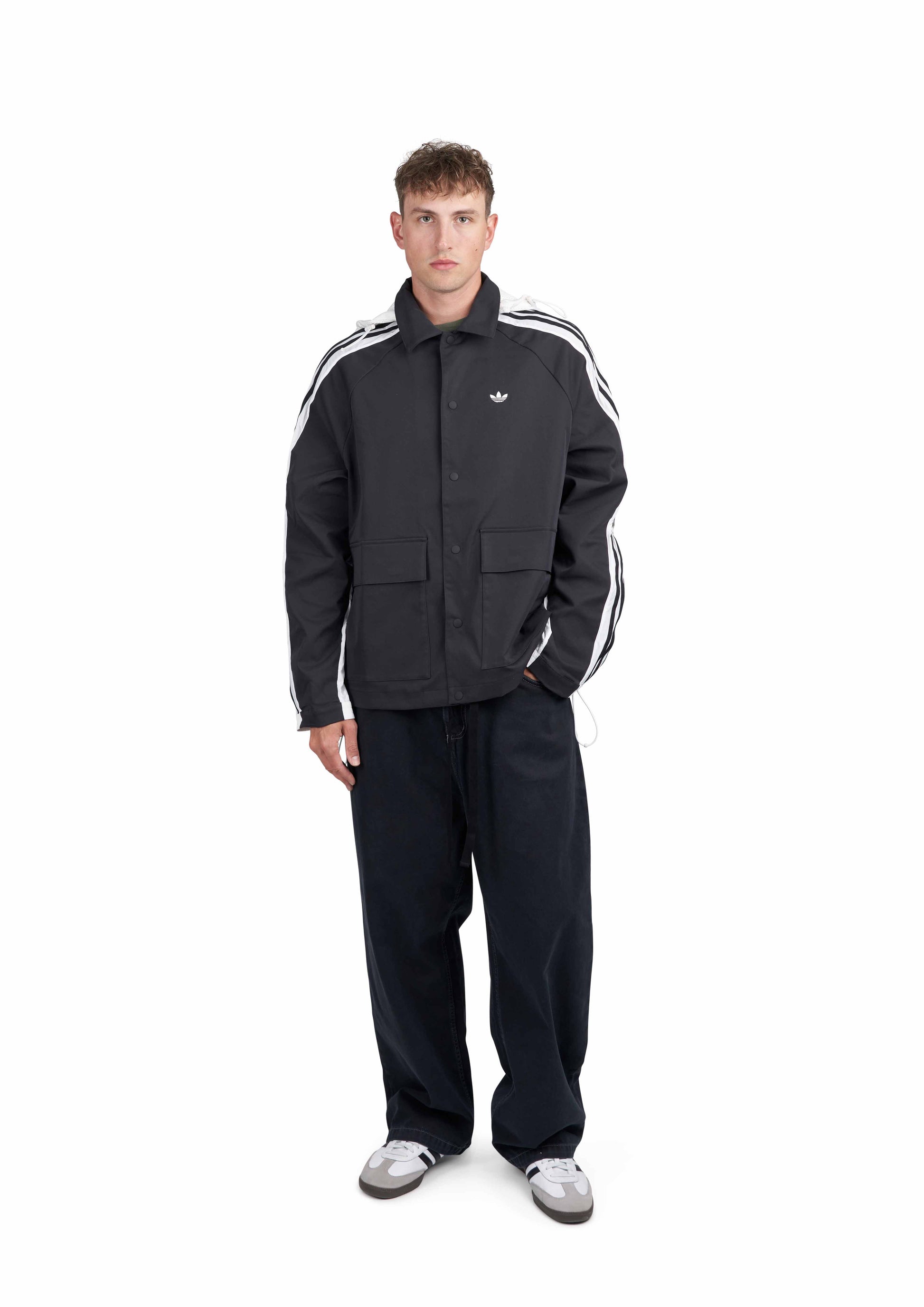 adidas Windbreaker (Schwarz / Weiss) - Allike Store