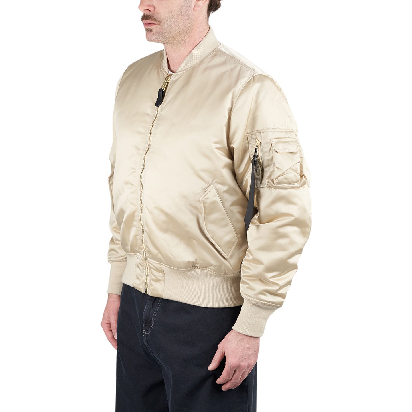 Alpha Industries MA-1 Base Flight Jacket (Weiss) - Allike Store