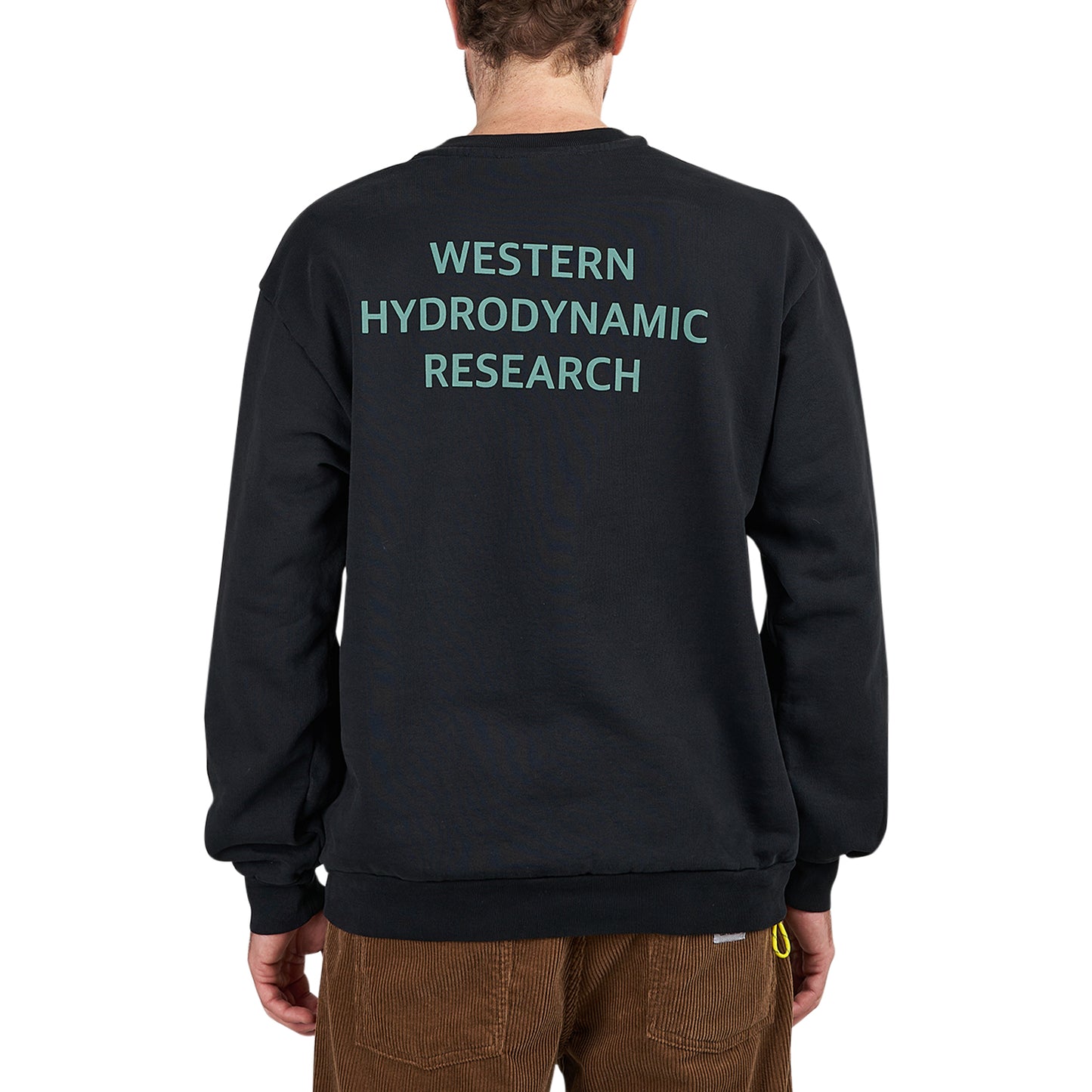 Western Hydrodynamic Research Worker Fleece Crew (Schwarz)  - Allike Store
