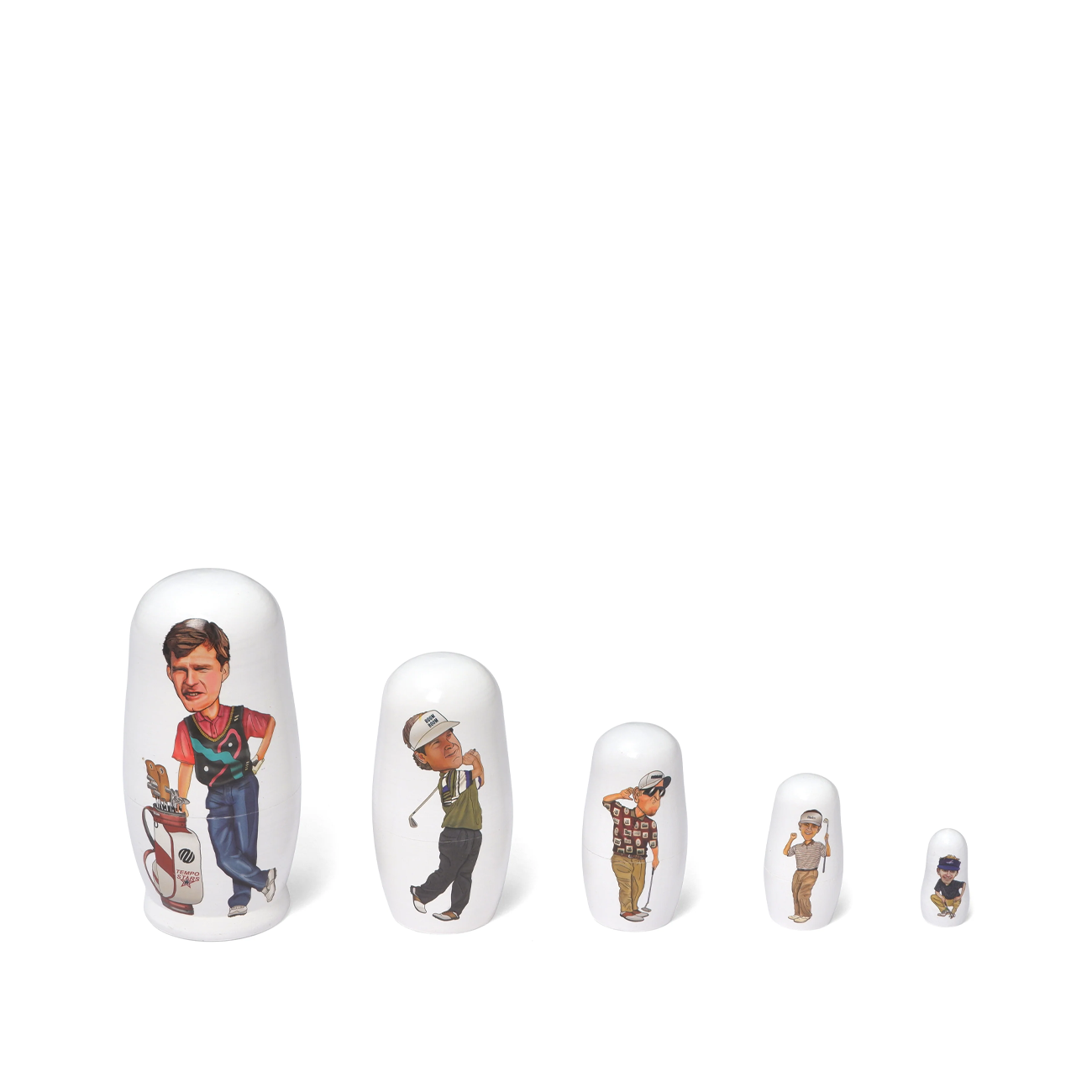 Metalwood Nesting Dolls (Weiss) - Allike Store