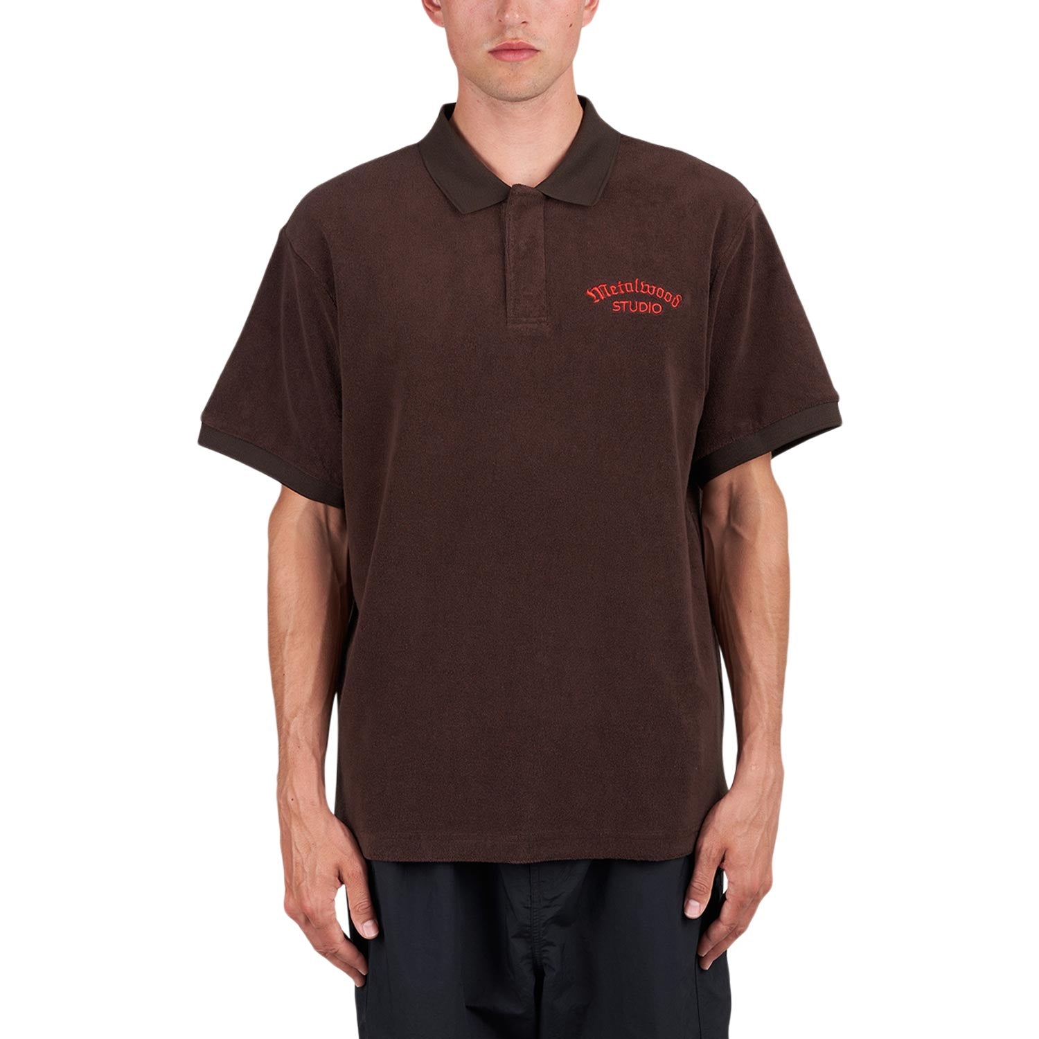 Metalwood Medieval Terry Polo (Braun / Rot) - Allike Store