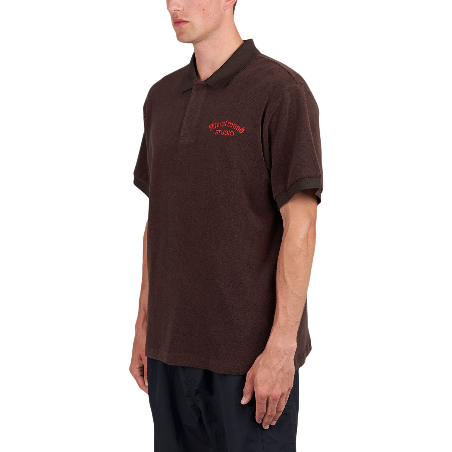 Metalwood Medieval Terry Polo (Braun / Rot) - Allike Store