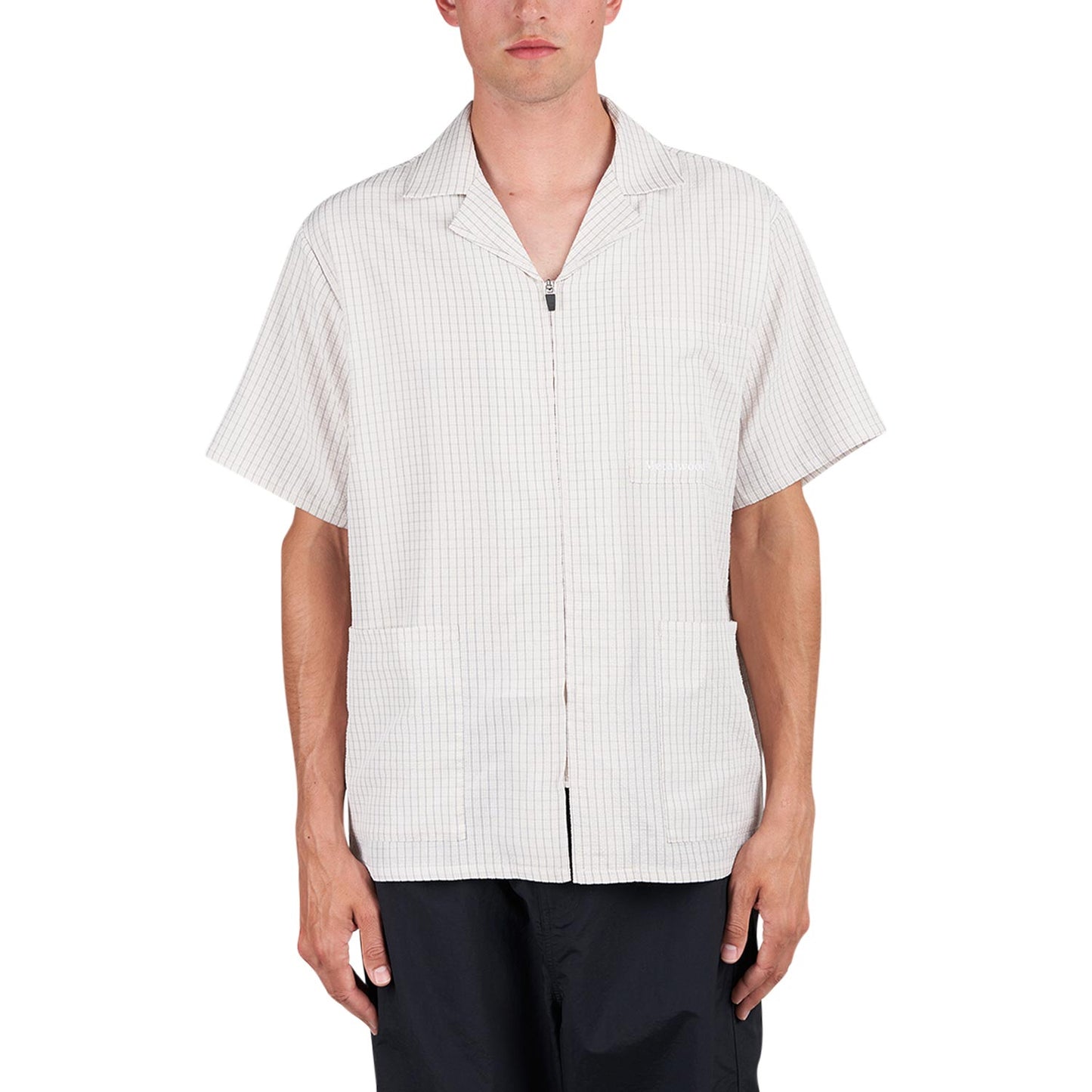 Metalwood Textured Caddie Shirt (Beige) - Allike Store