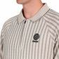 Metalwood Ribbed LS Polo (Beige) - Allike Store