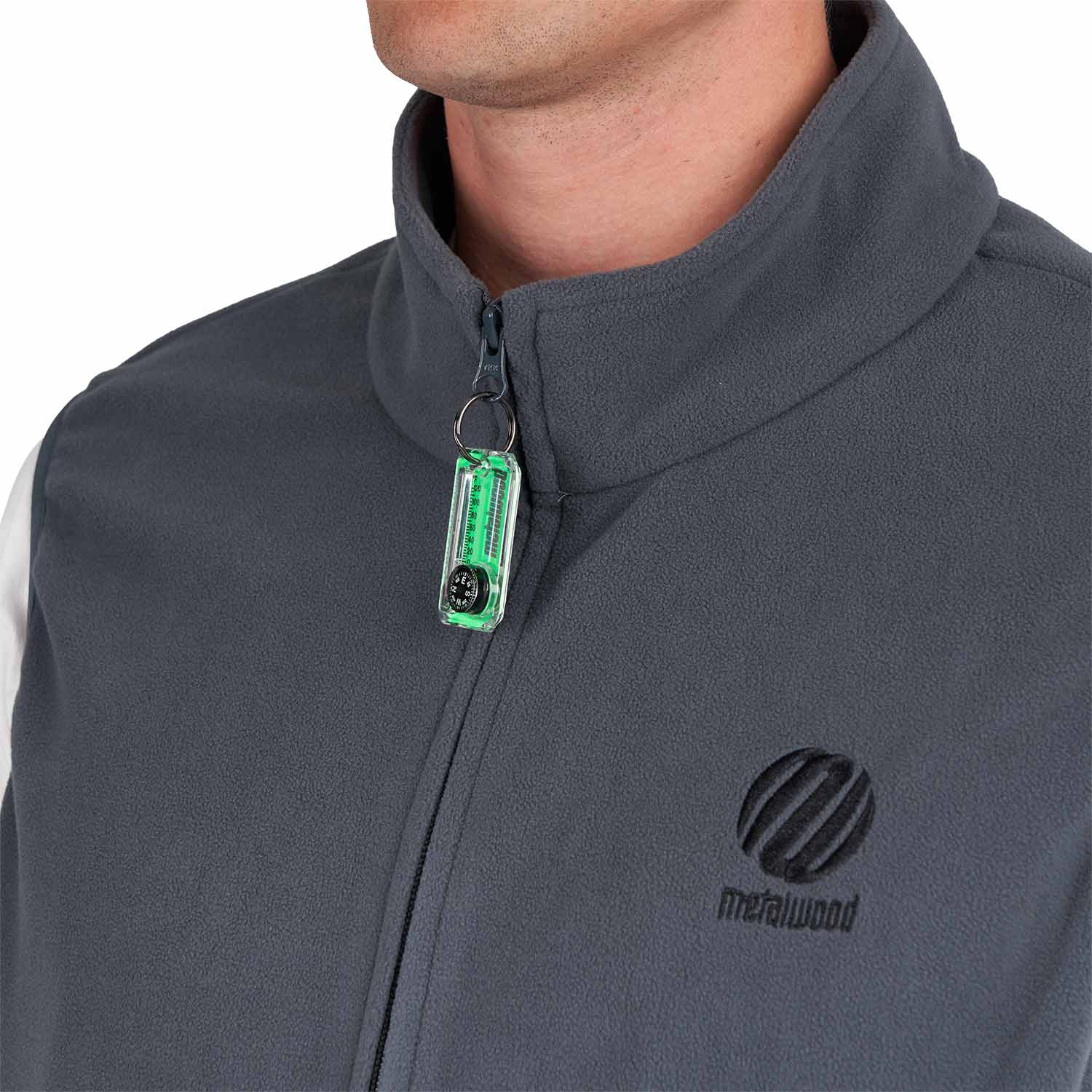 Metalwood Micro Fleece Vest (Grau) - Allike Store