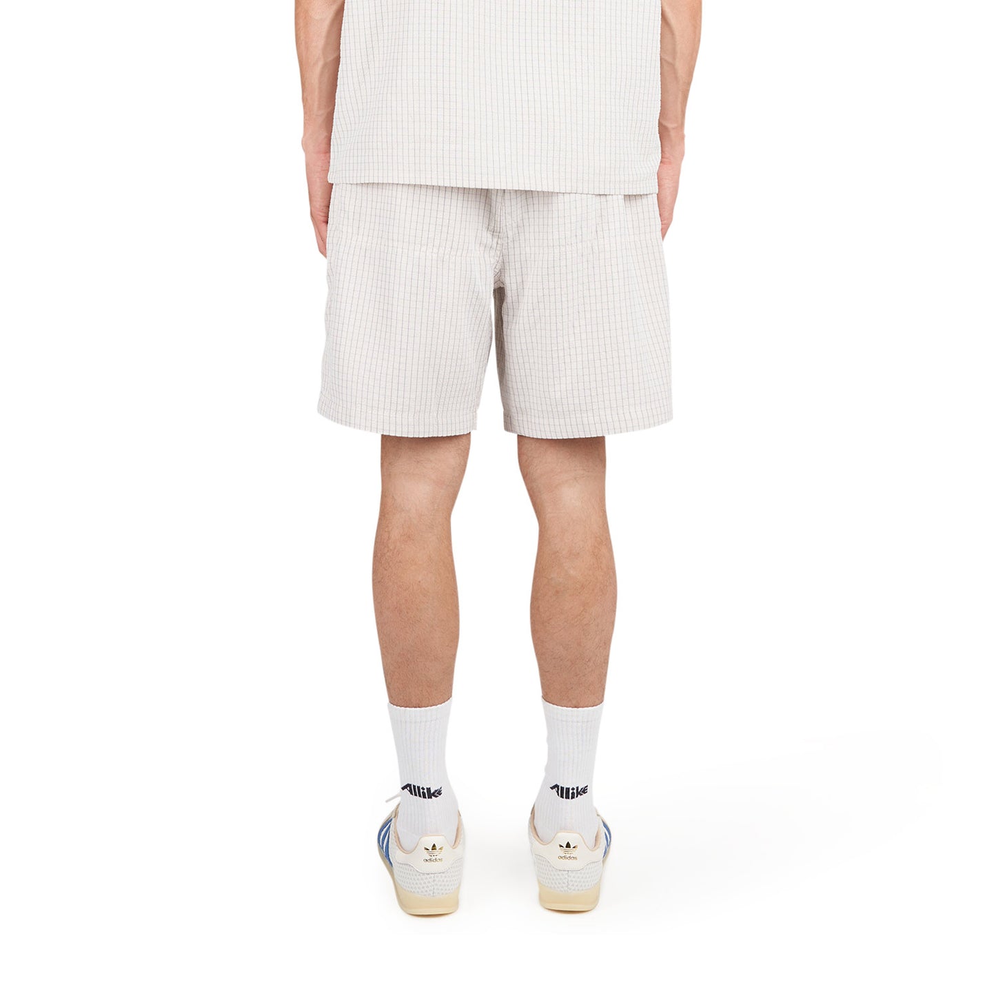 Metalwood Textured Caddie Shorts (Beige) - Allike Store