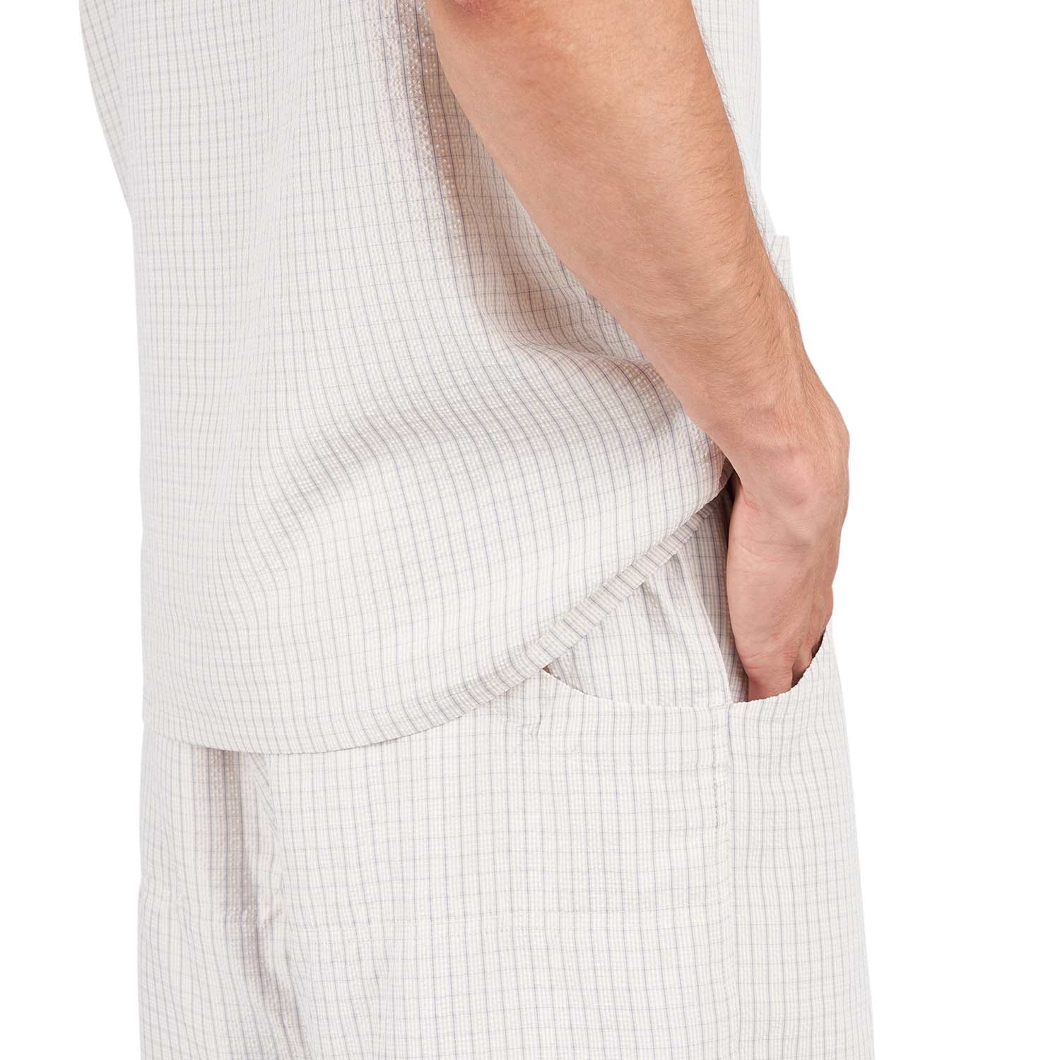 Metalwood Textured Caddie Shorts (Beige) - Allike Store