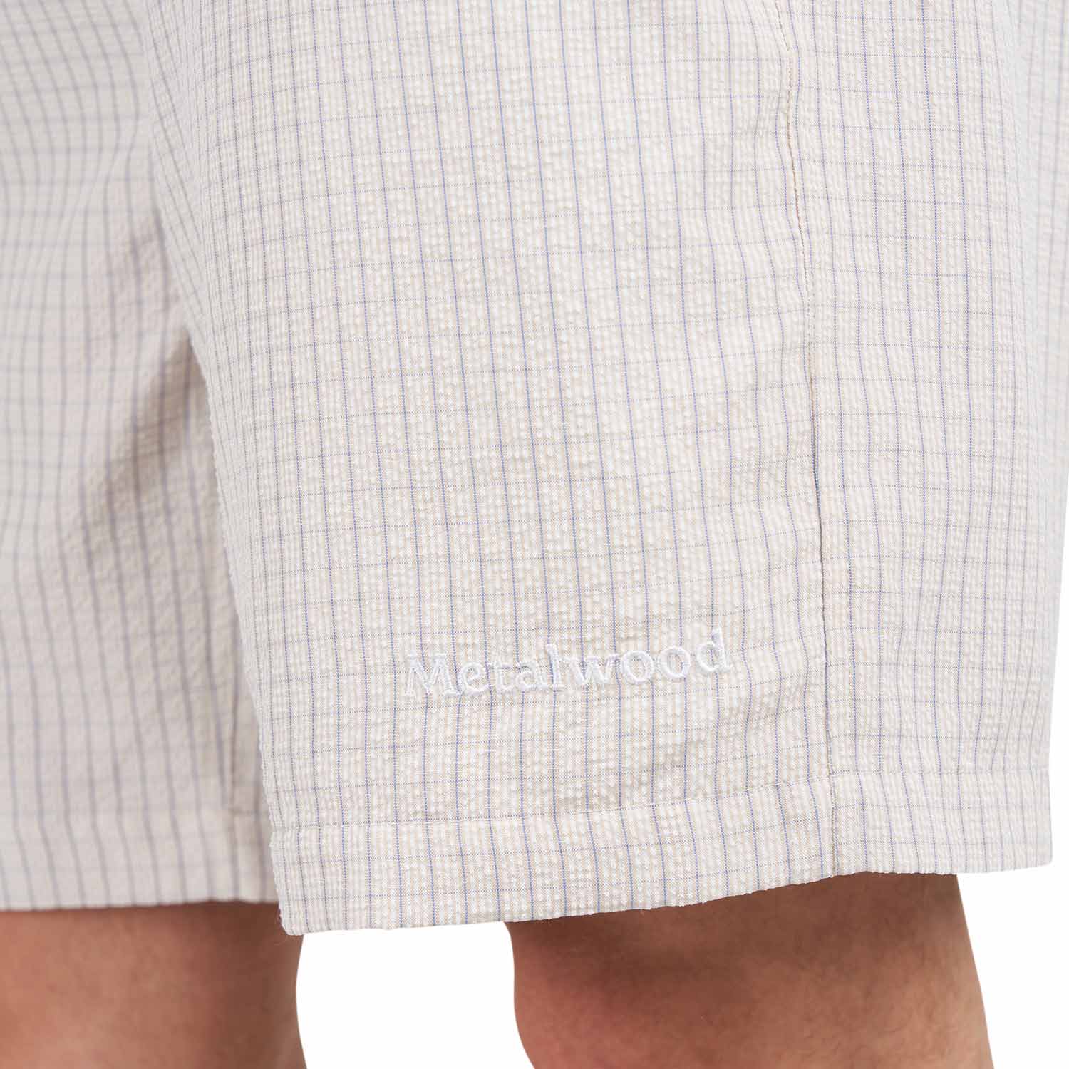 Metalwood Textured Caddie Shorts (Beige) - Allike Store