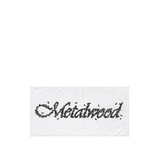 Metalwood Flies Caddie Towel (Weiss / Schwarz) - Allike Store