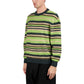 Metalwood Striped Mohair Knit Sweater (Multi) - Allike Store