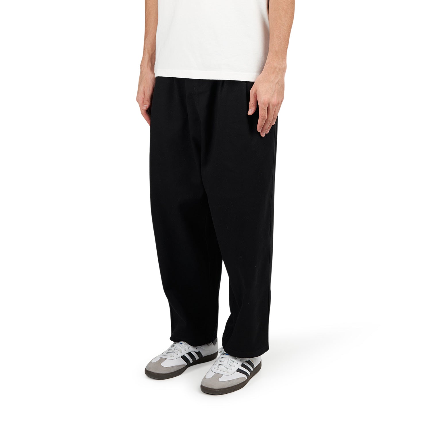 Metalwood Elastic Waist Baggy Pant (Schwarz) - Allike Store