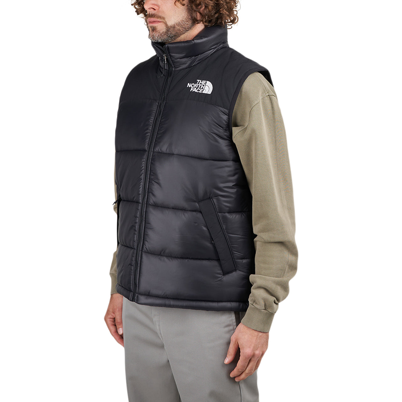 North face on sale gilet black mens