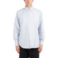 No Problemo Oxford Stripe LS Shirt (Weiß)  - Allike Store