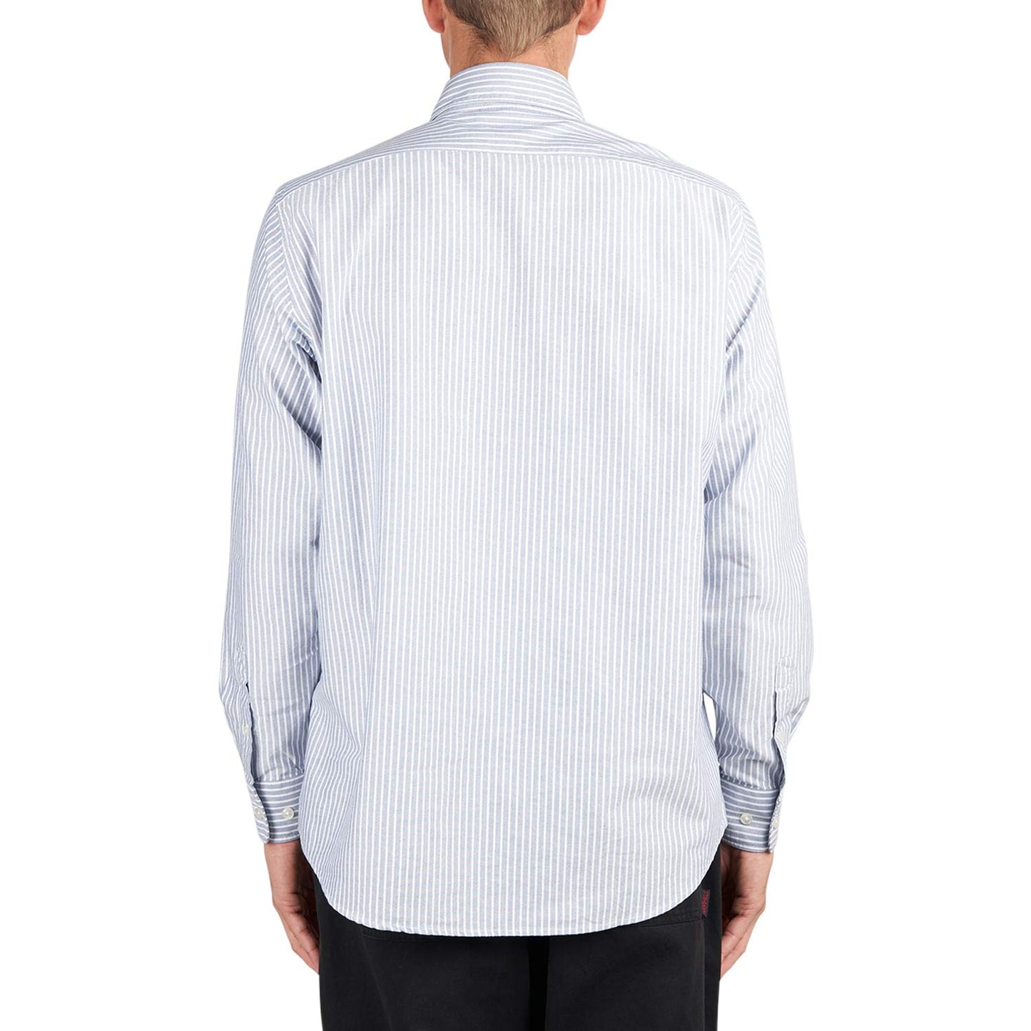 No Problemo Oxford Stripe LS Shirt (Weiß)  - Allike Store