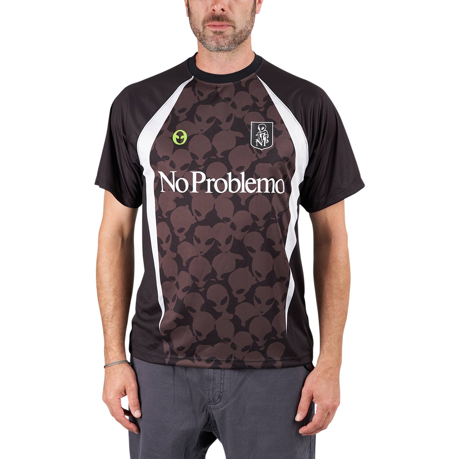 No Problemo Area 51 Football Shirt (Schwarz) - Allike Store