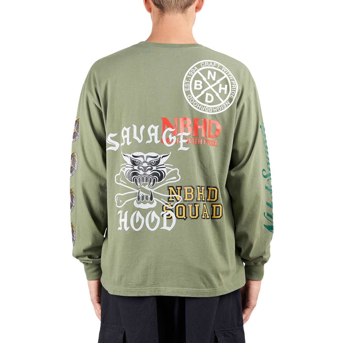 Neighborhood TEE LS-17 (Oliv)  - Allike Store