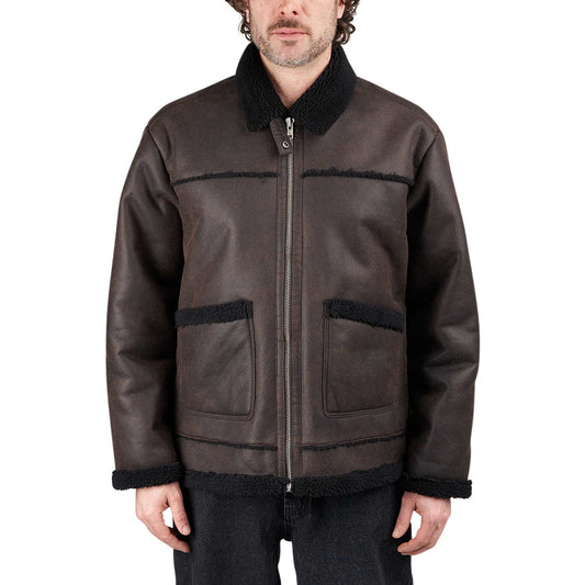 Rassvet Faux Shearling Coat (Braun) - Allike Store