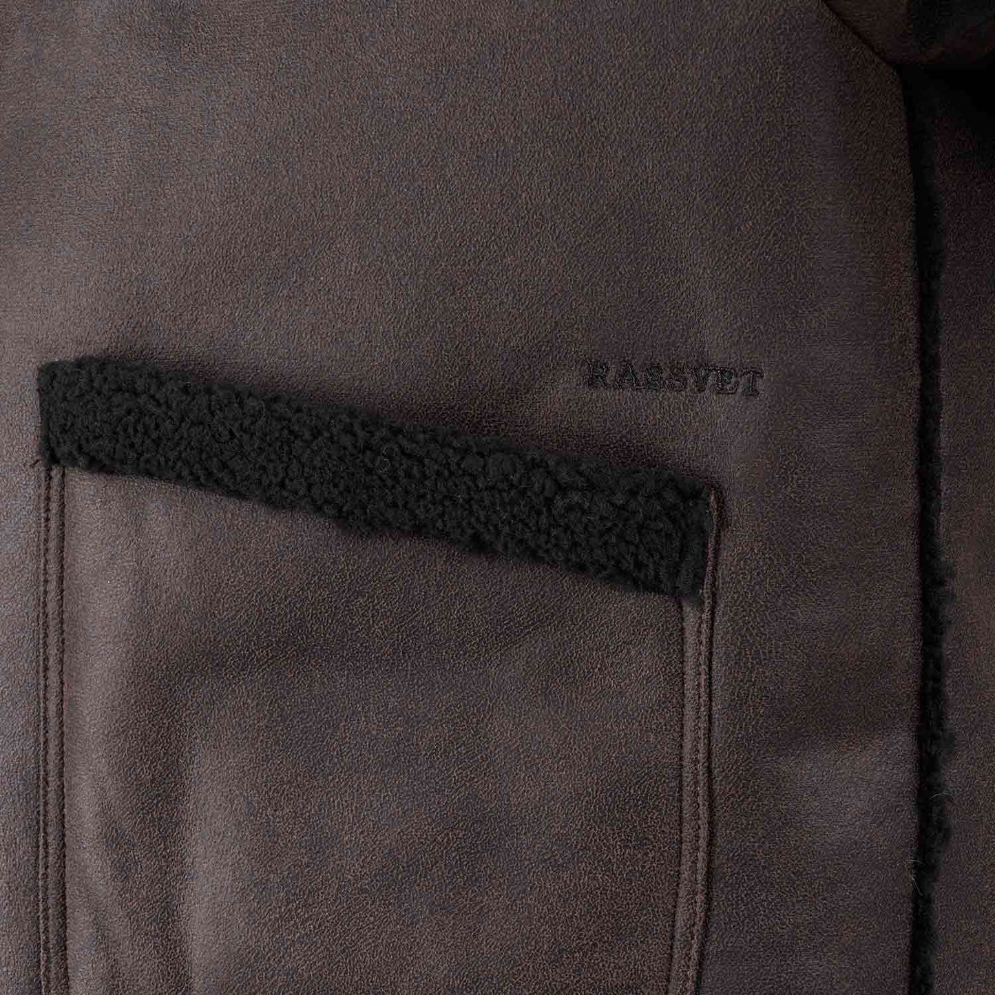 Rassvet Faux Shearling Coat (Braun) - Allike Store