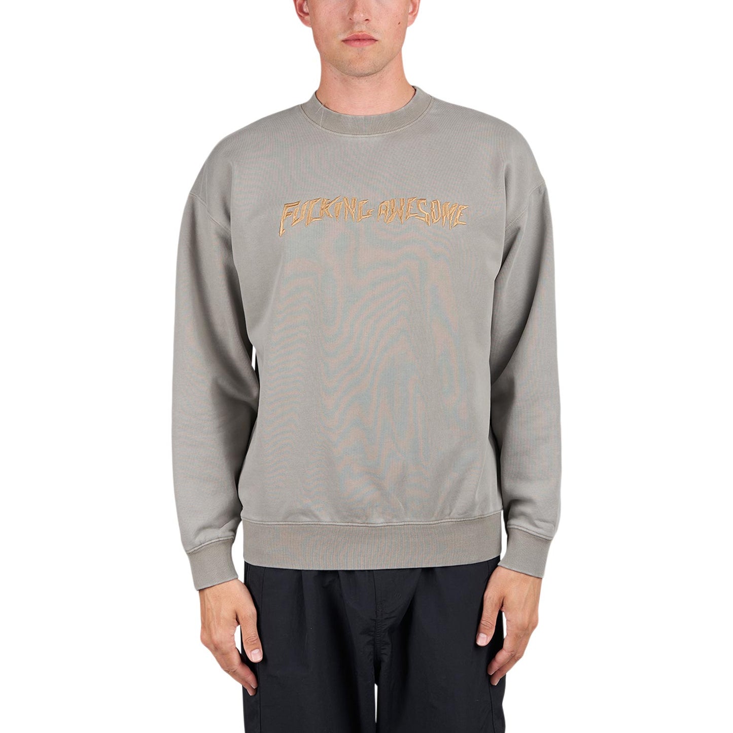 Fucking Awesome Distressed Stamp Crew (Braun) - Allike Store