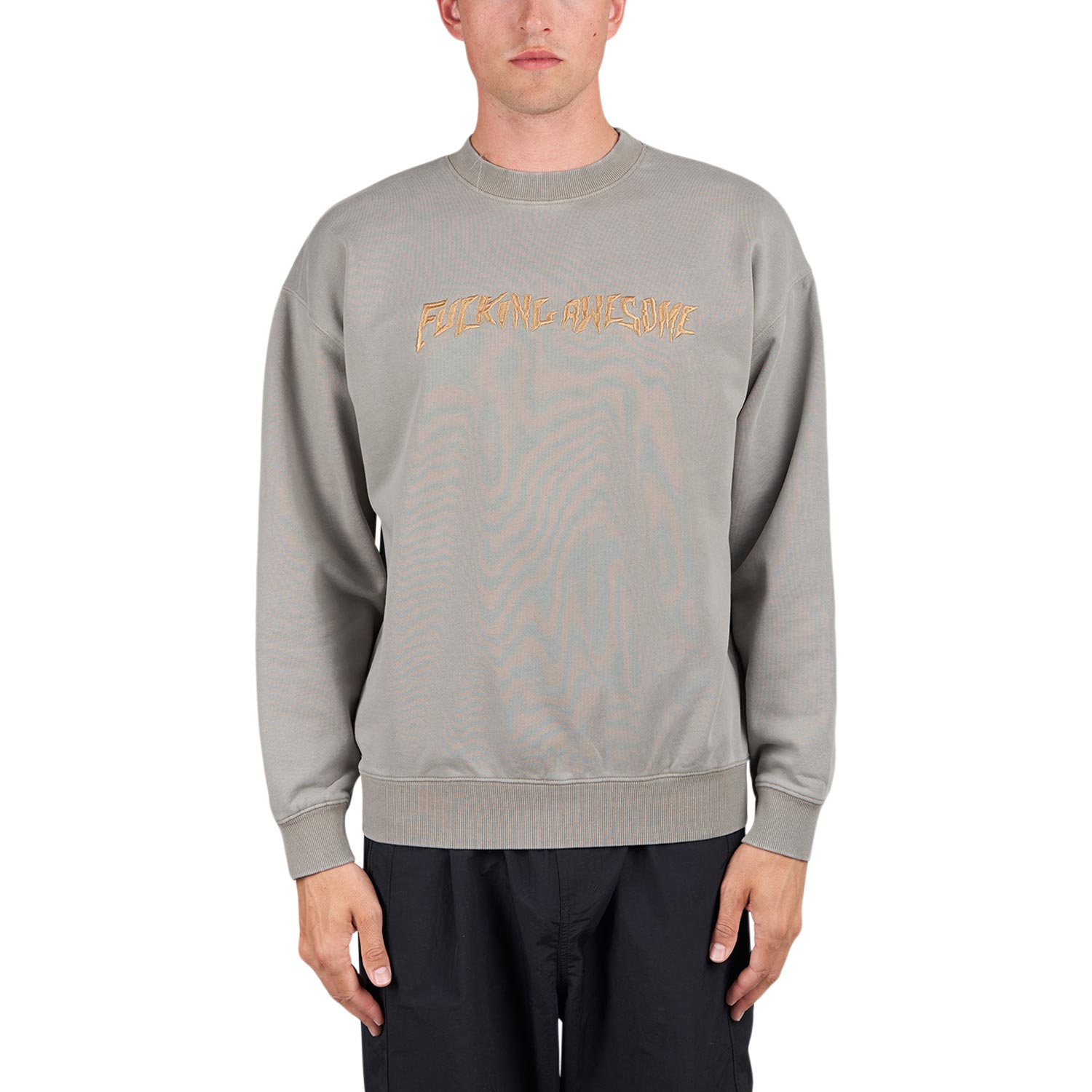 Fucking Awesome Distressed Stamp Crew (Braun) - Allike Store