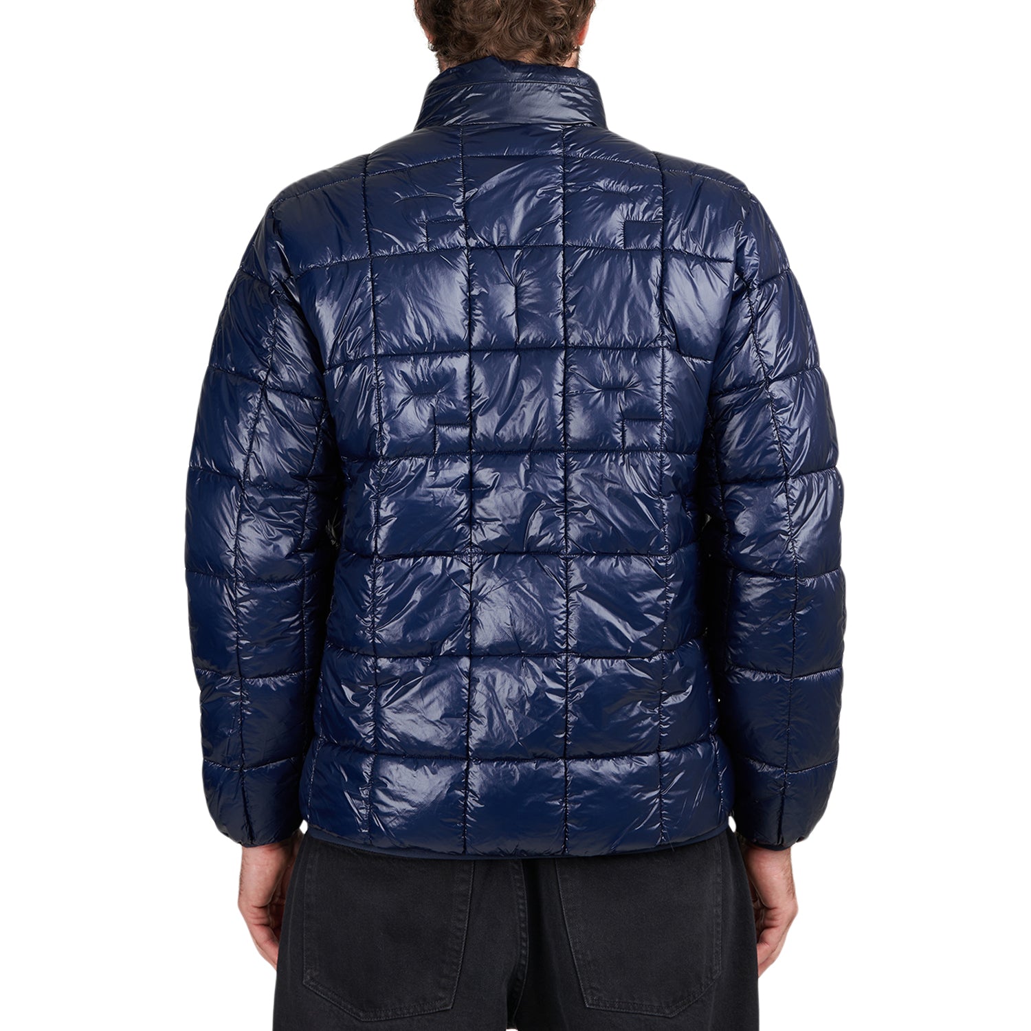Pop Trading Company Quilted Reversible Puffer Jacket (Navy)  - Allike Store