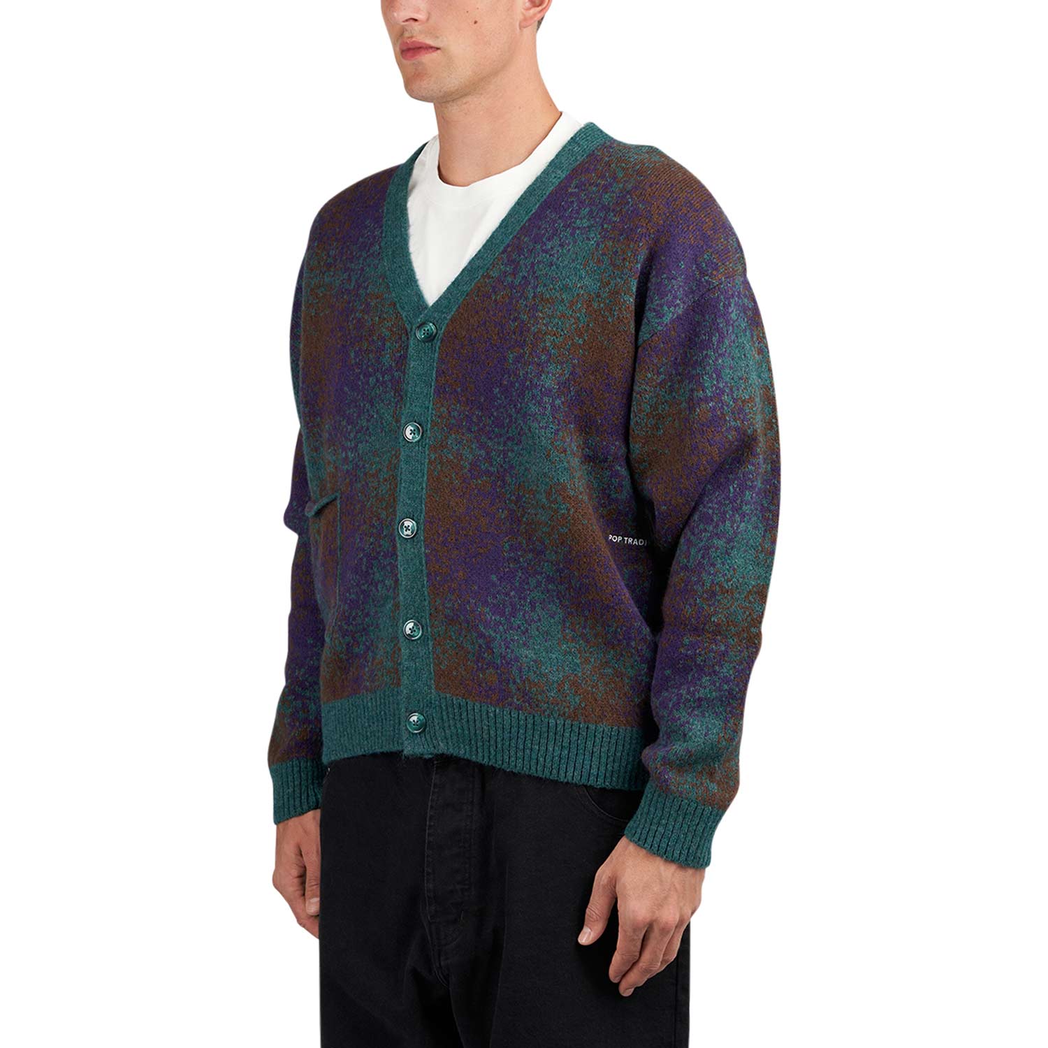 Pop Trading Company Knitted Cardigan (Multi)  - Allike Store