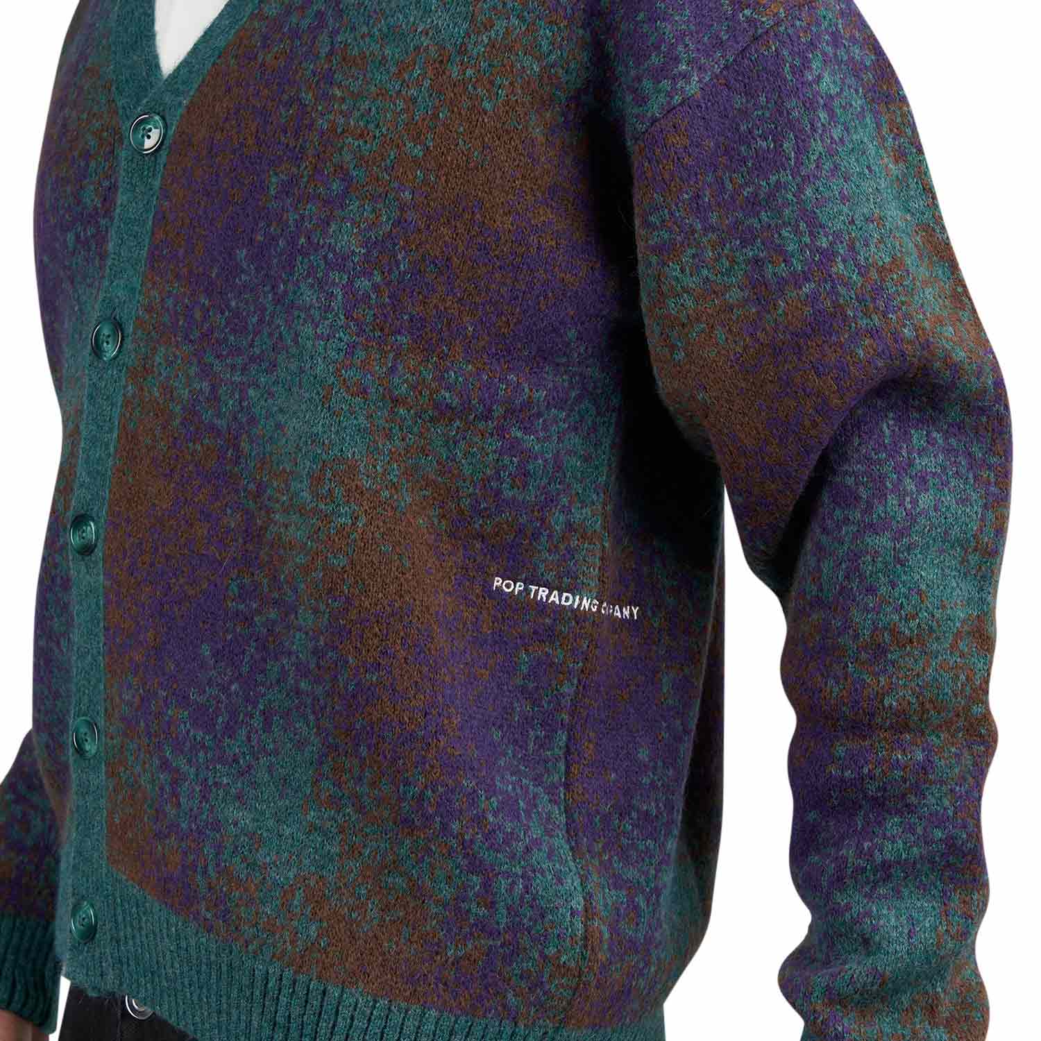 Pop Trading Company Knitted Cardigan (Multi)  - Allike Store