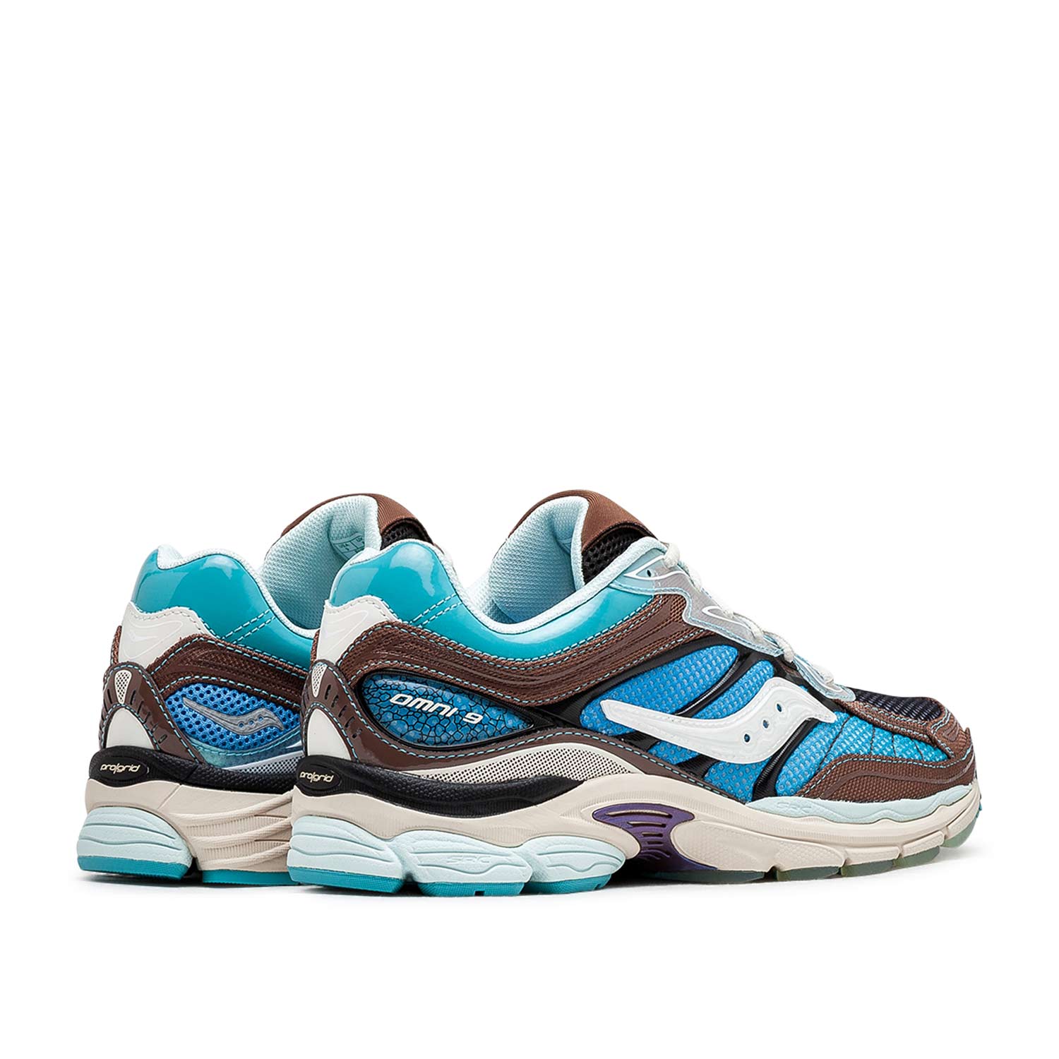 Saucony x Footpatrol ProGrid Omni 9 (Braun / Blau) - Allike Store