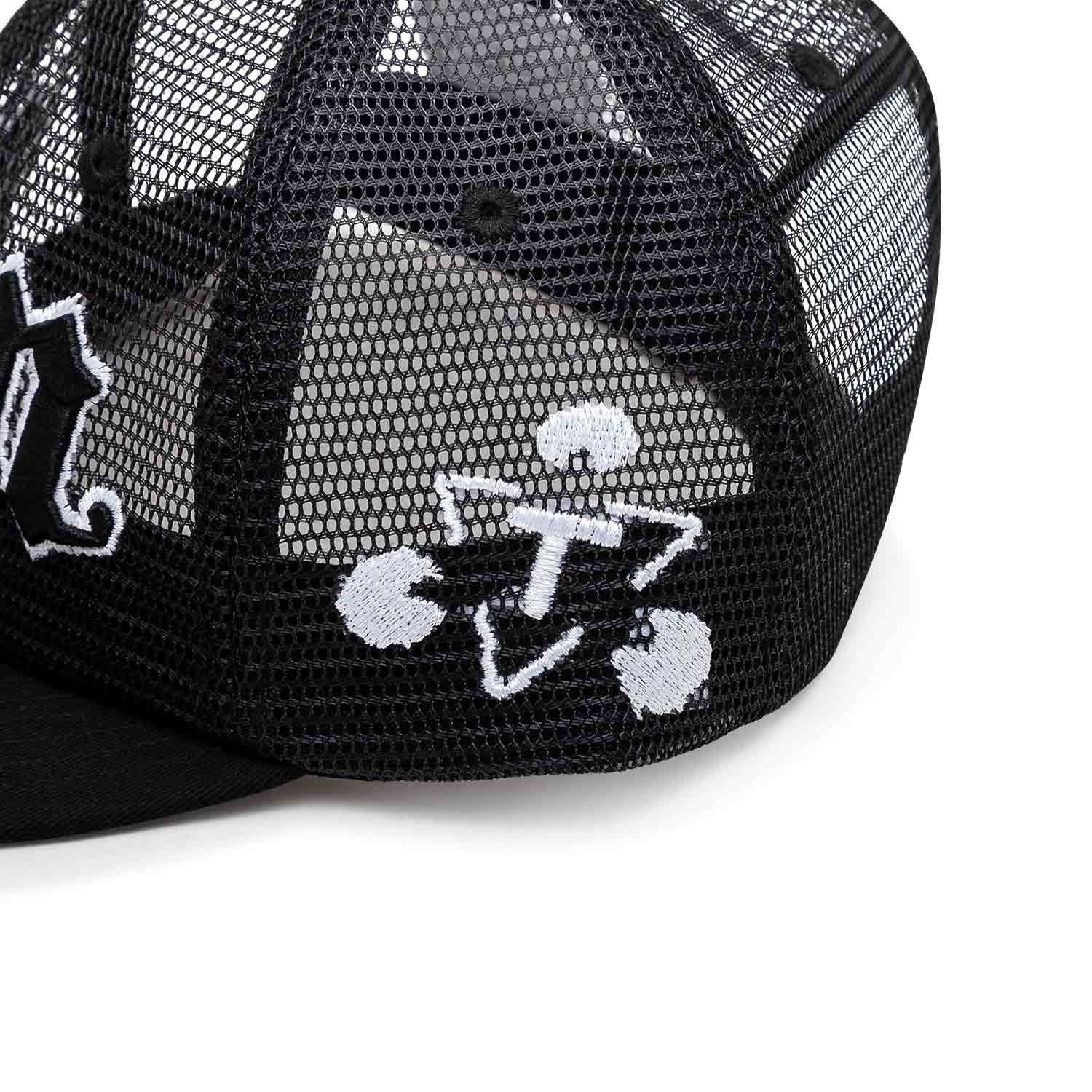 The Trilogy Tapes TTT Pain All-Over Mesh Trucker 6-Panel (Schwarz) - Allike Store