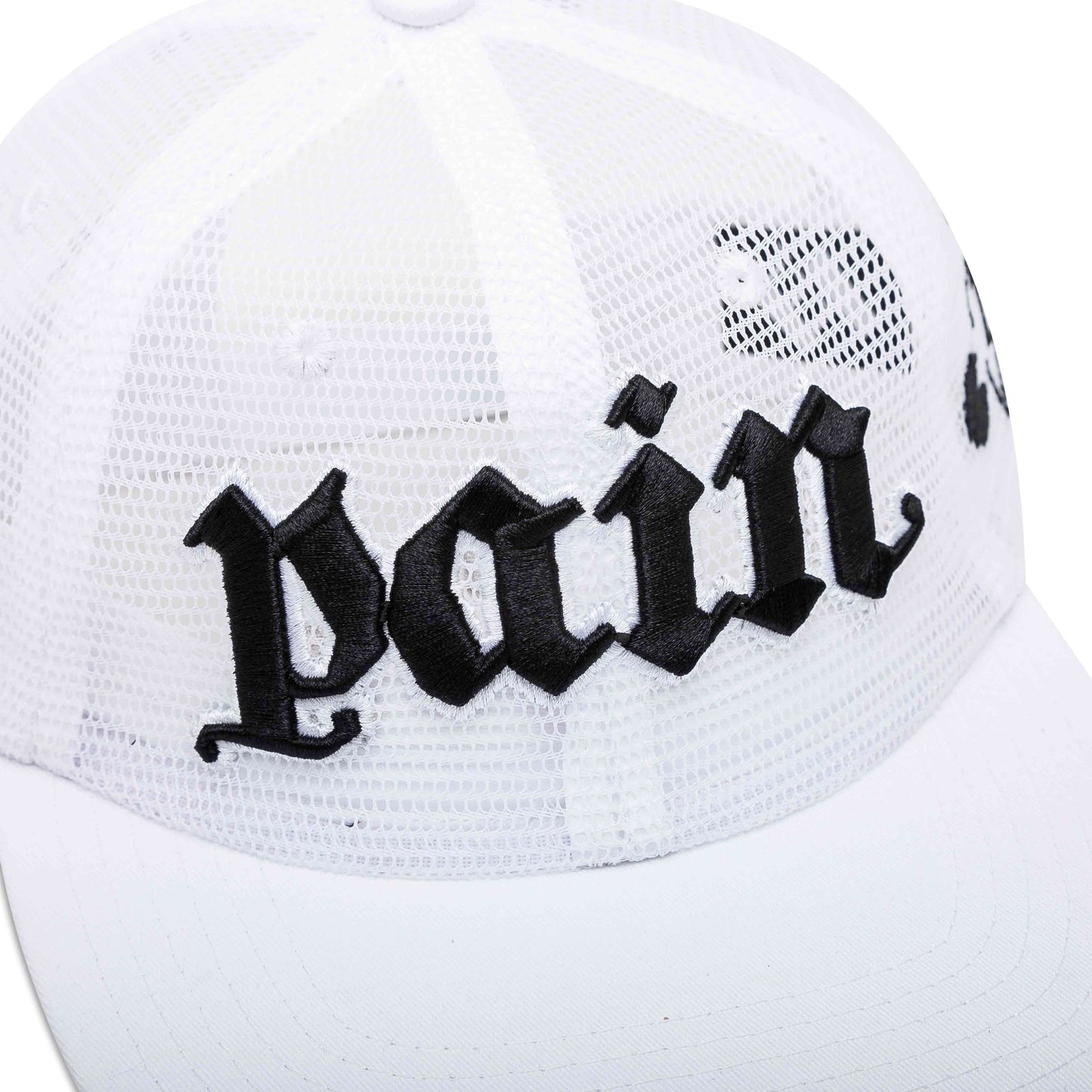 The Trilogy Tapes TTT Pain All-Over Mesh Trucker 6-Panel (Weiss) - Allike Store