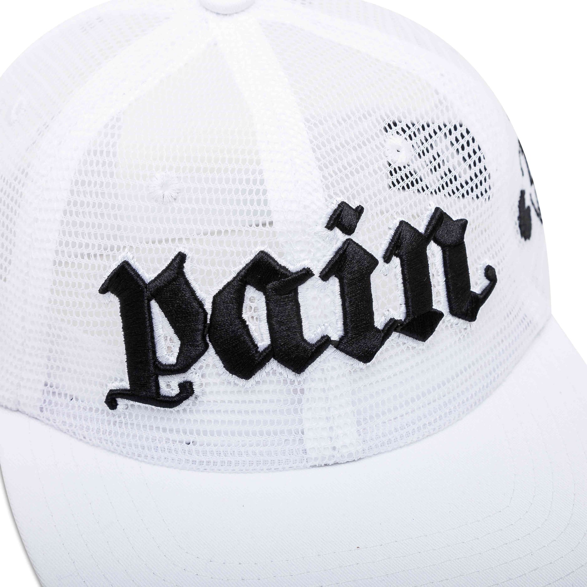 The Trilogy Tapes TTT Pain All-Over Mesh Trucker 6-Panel (Weiss) - Allike Store