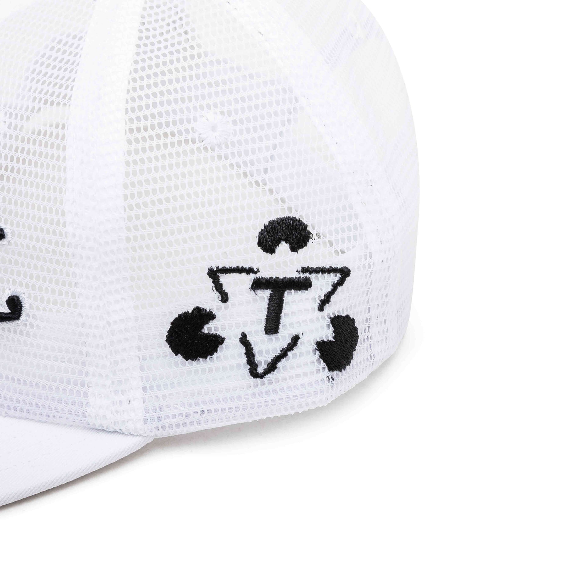 The Trilogy Tapes TTT Pain All-Over Mesh Trucker 6-Panel (Weiss) - Allike Store