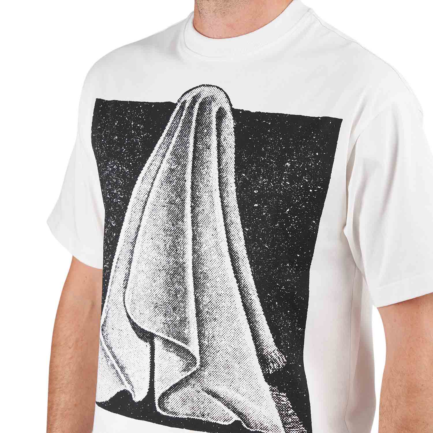 The Trilogy Tapes TTT Drapery T-Shirt (Weiss / Schwarz) - Allike Store