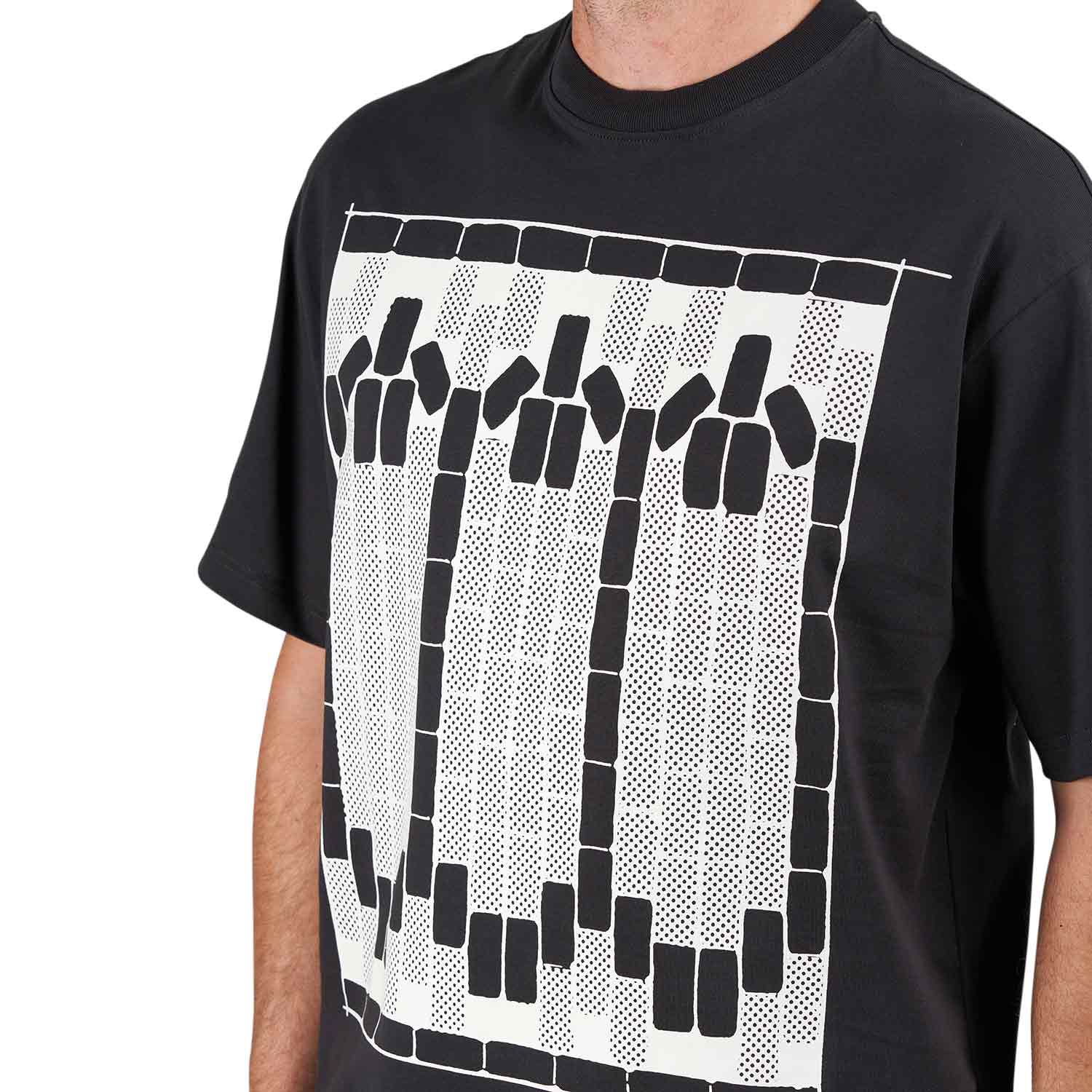 The Trilogy Tapes TTT Tetris Teeth T-Shirt (Schwarz / Glow in the Dark) - Allike Store