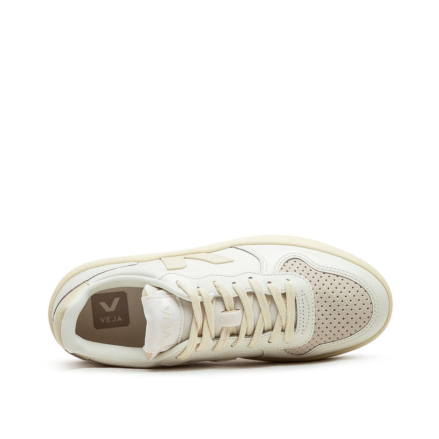Leather Veja Bastille V10 Veja WMNS V-10 Prime Leather (Beige)