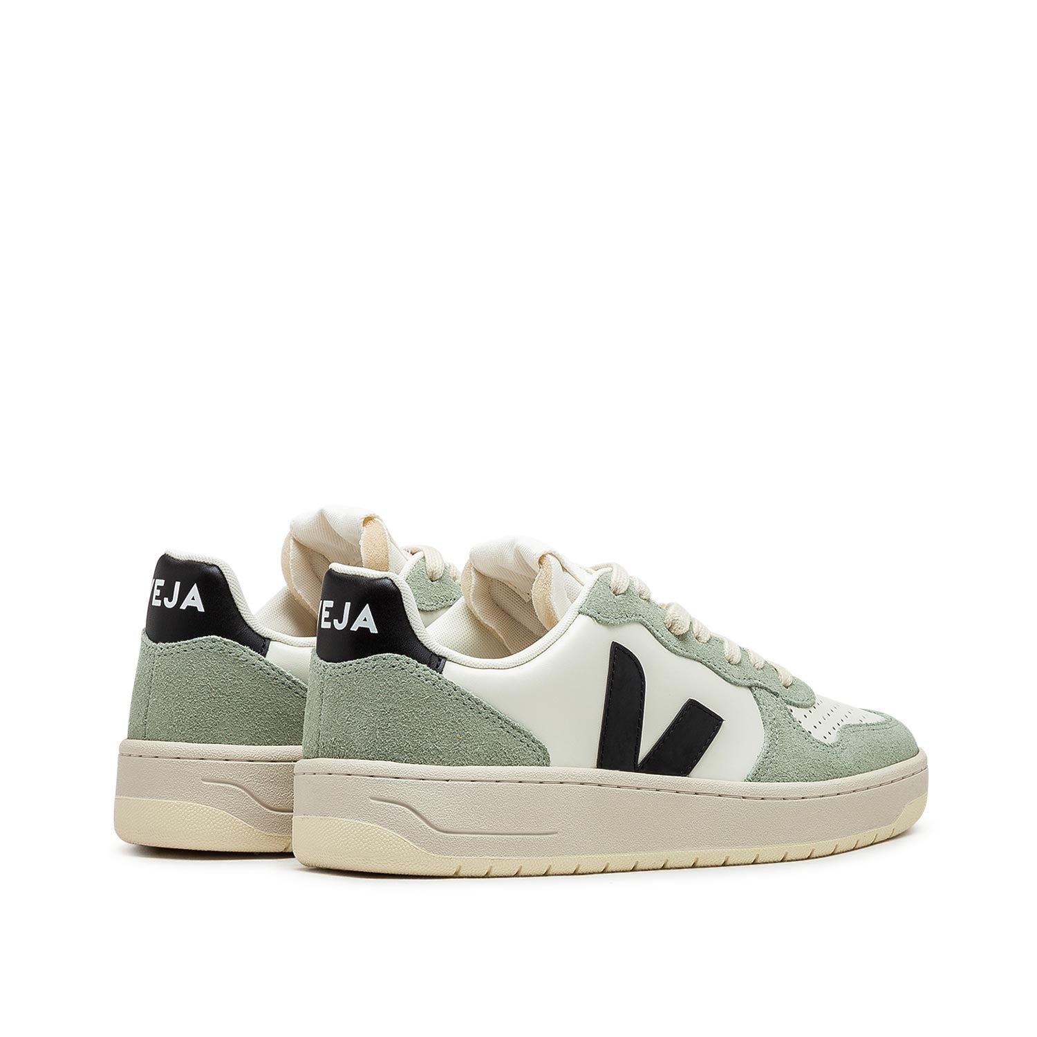 Veja WMNS V-10 Prime Leather (Beige / Grün / Schwarz) - Allike Store