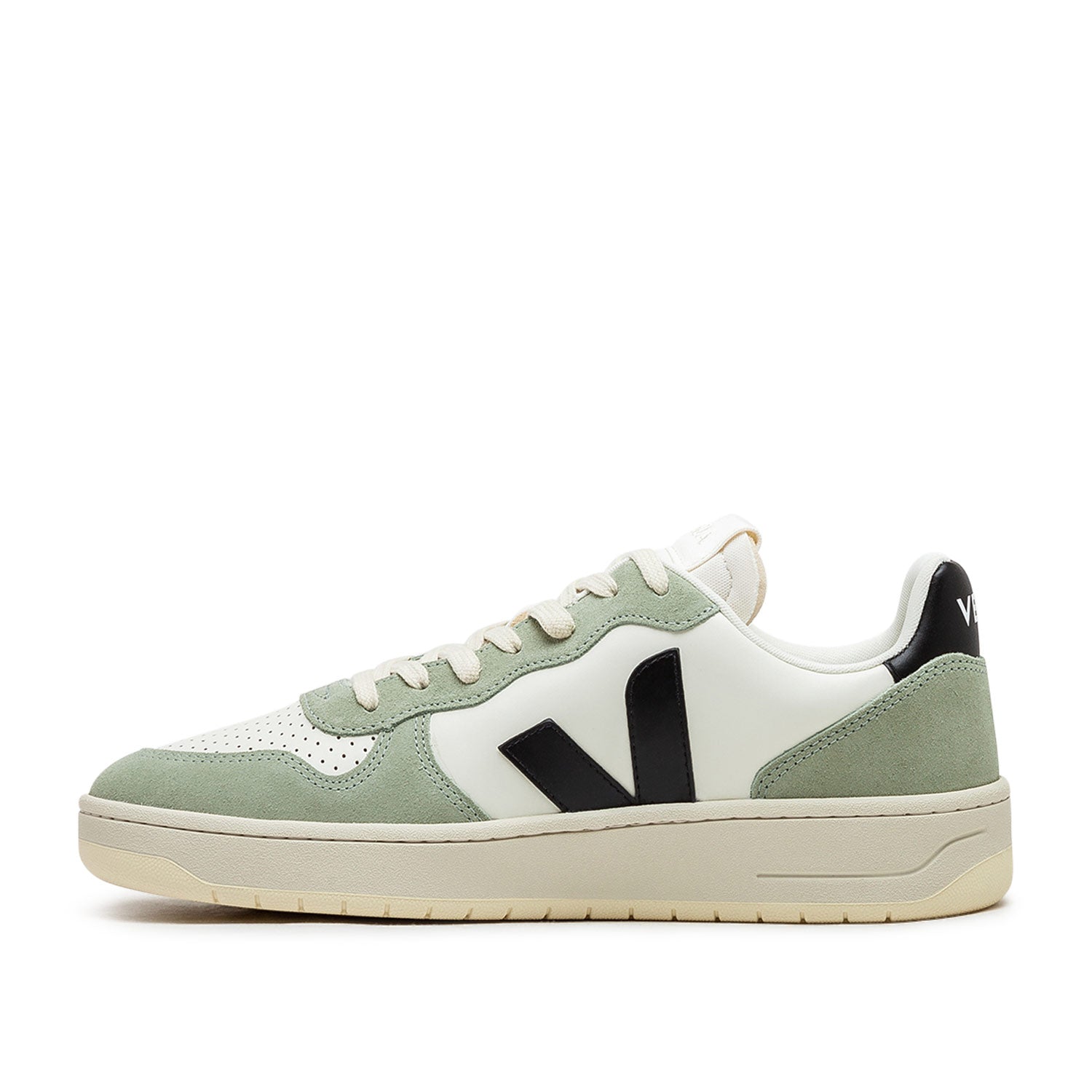 Veja V-10 Prime Leather (Beige / Grün / Schwarz) - Allike Store