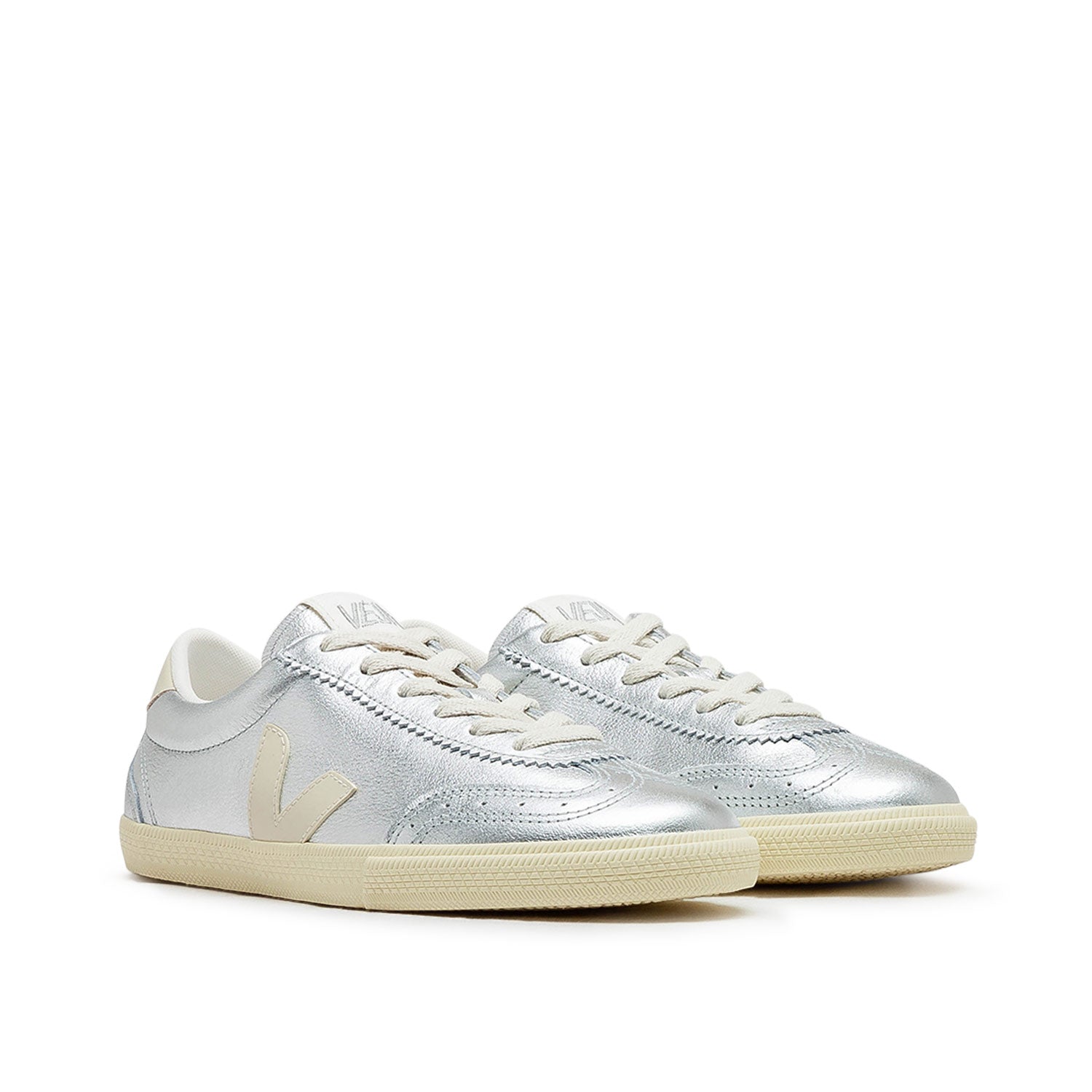 Veja Volley Leather (Silber / Beige) - Allike Store