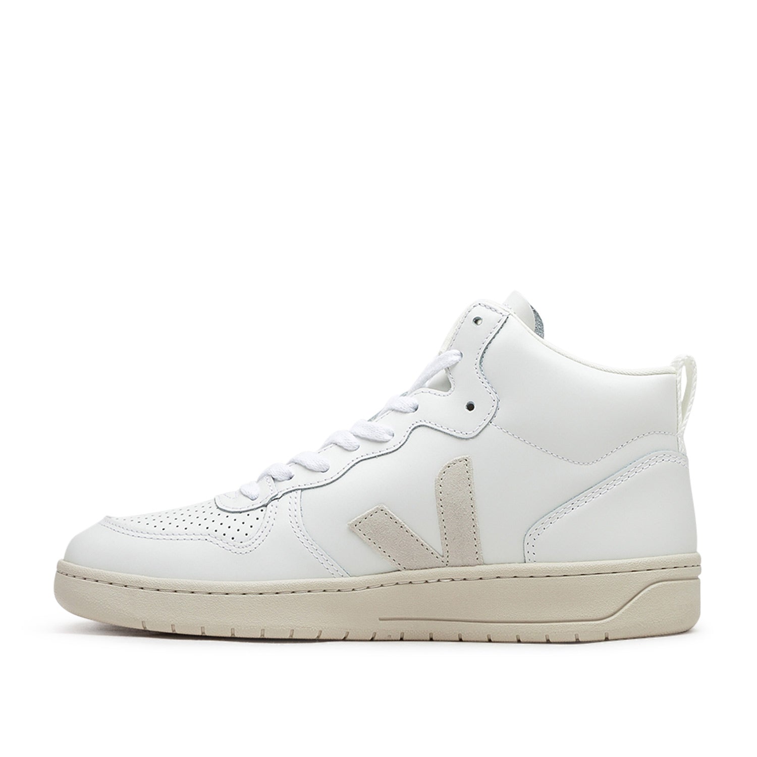 Veja V-15 Leather (Weiß / Beige)  - Allike Store