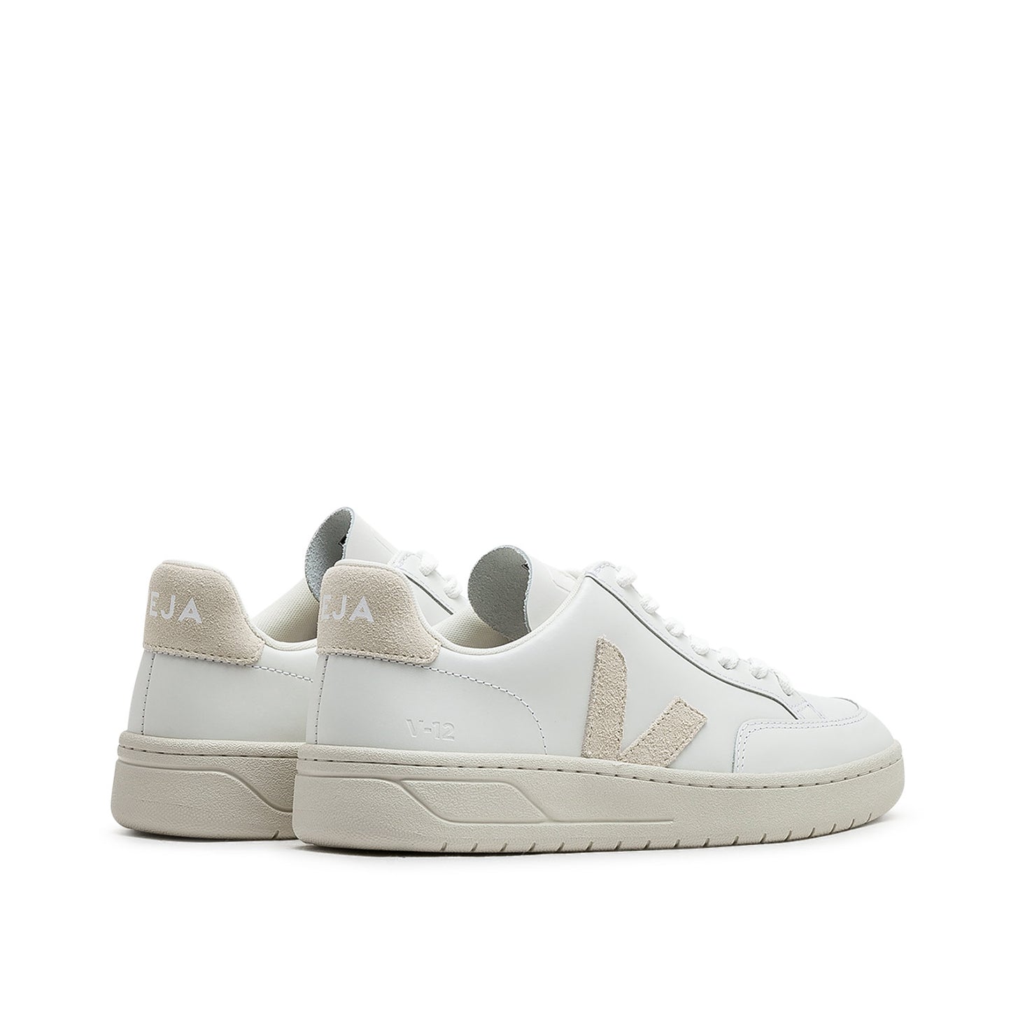 Veja WMNS V-12 Leather (Weiß / Beige) - Allike Store