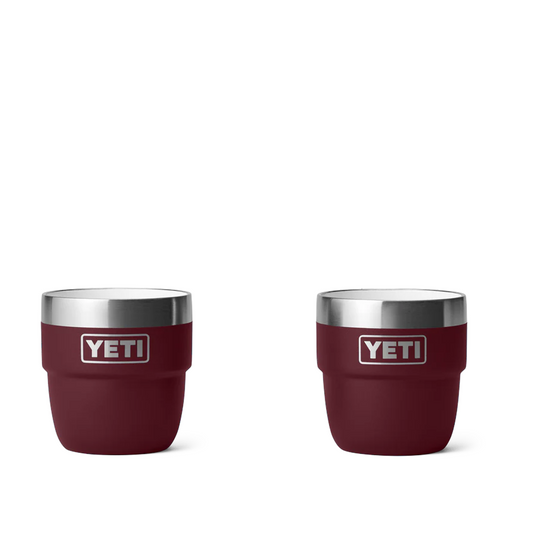 Yeti Rambler Stackable Espresso Cups 4oz (Weinrot)  - Allike Store