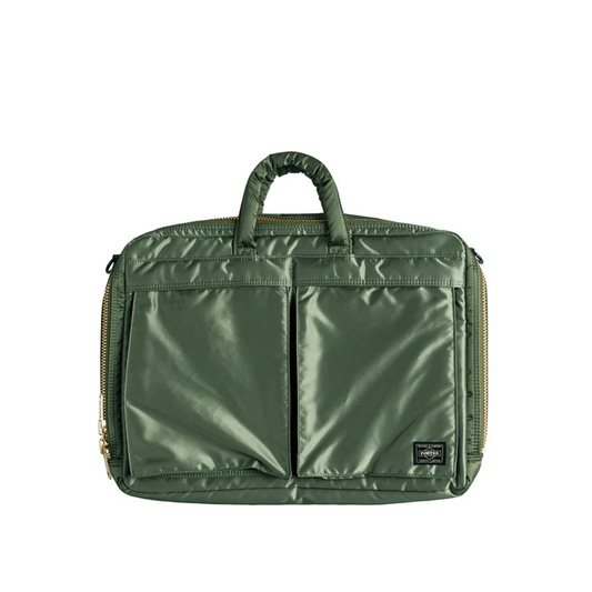 Porter by Yoshida Tanker 2Way Briefcase (Olive)