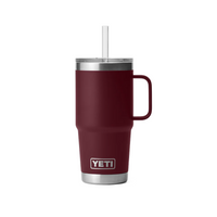 Yeti Rambler 25oz Straw Mug (Weinrot)