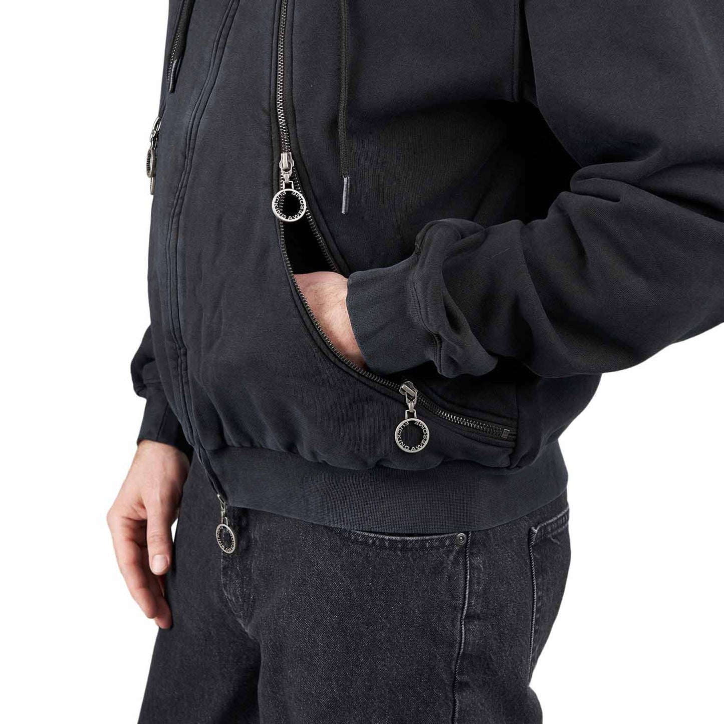 Fucking Awesome Zippers Hoodie (Schwarz) - Allike Store