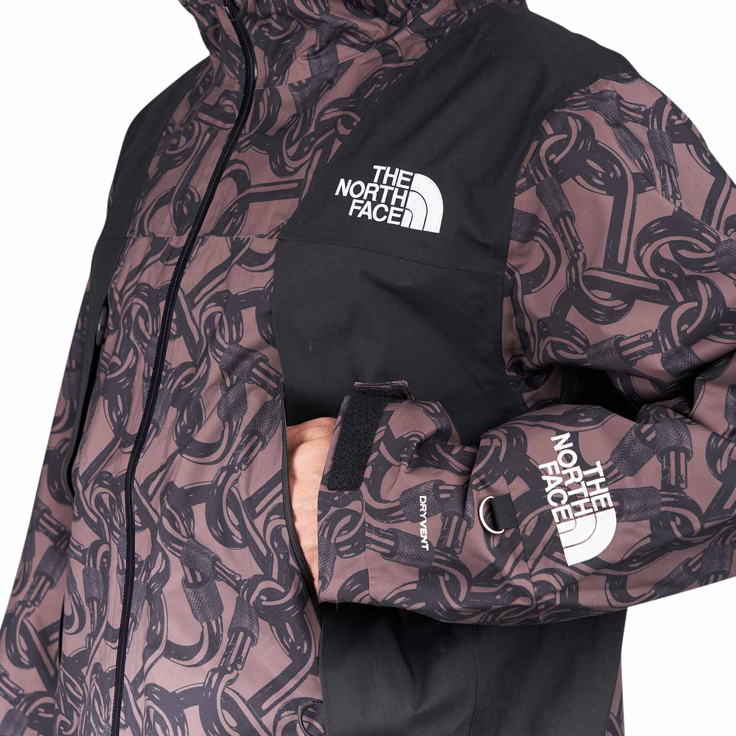 The North Face Bunda NSE Shell Jacket (Braun / Schwarz) - Allike Store